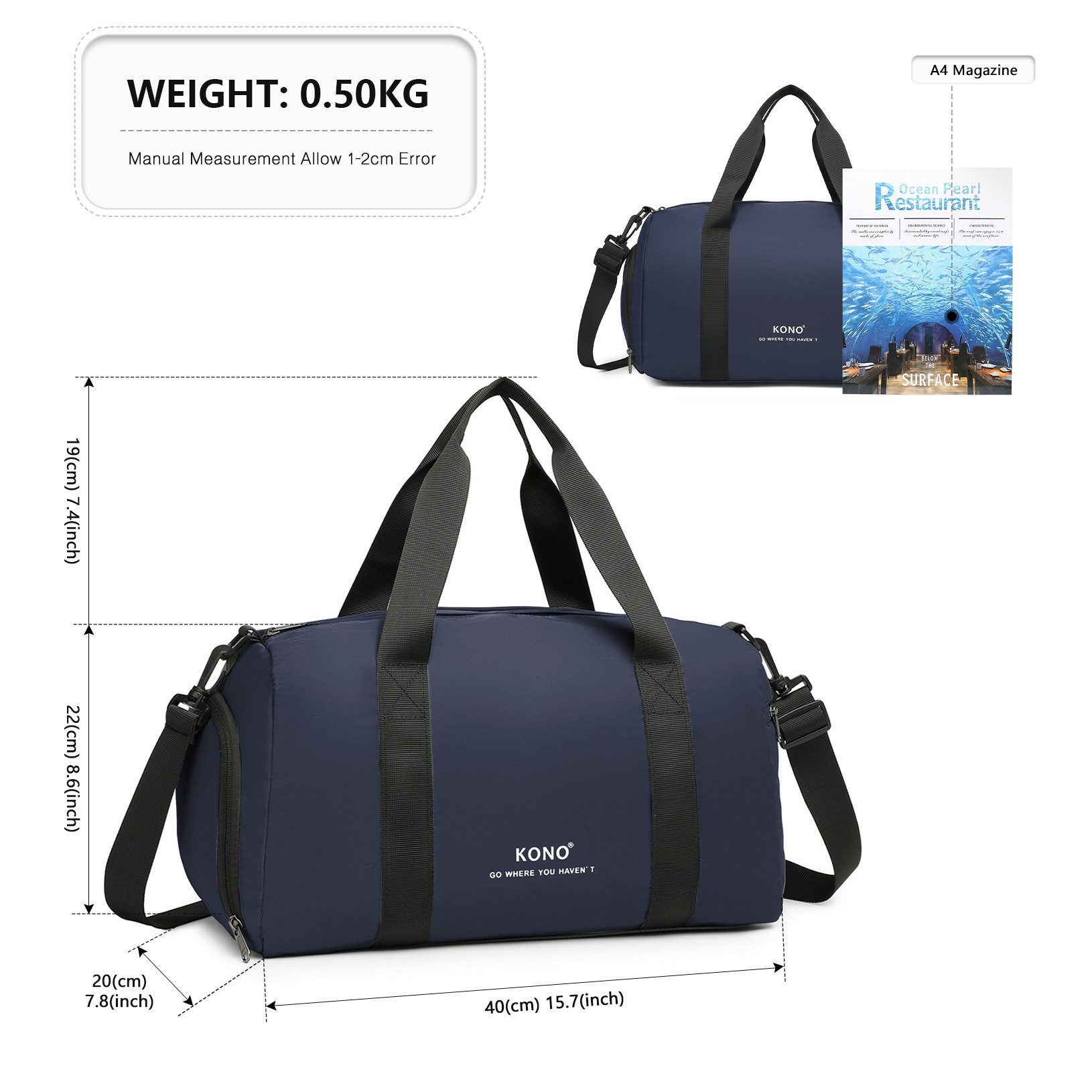 KONO Handtasche Ryanair Kabinentasche 40x20x25 cm für Easyjet Reisen günstig online kaufen