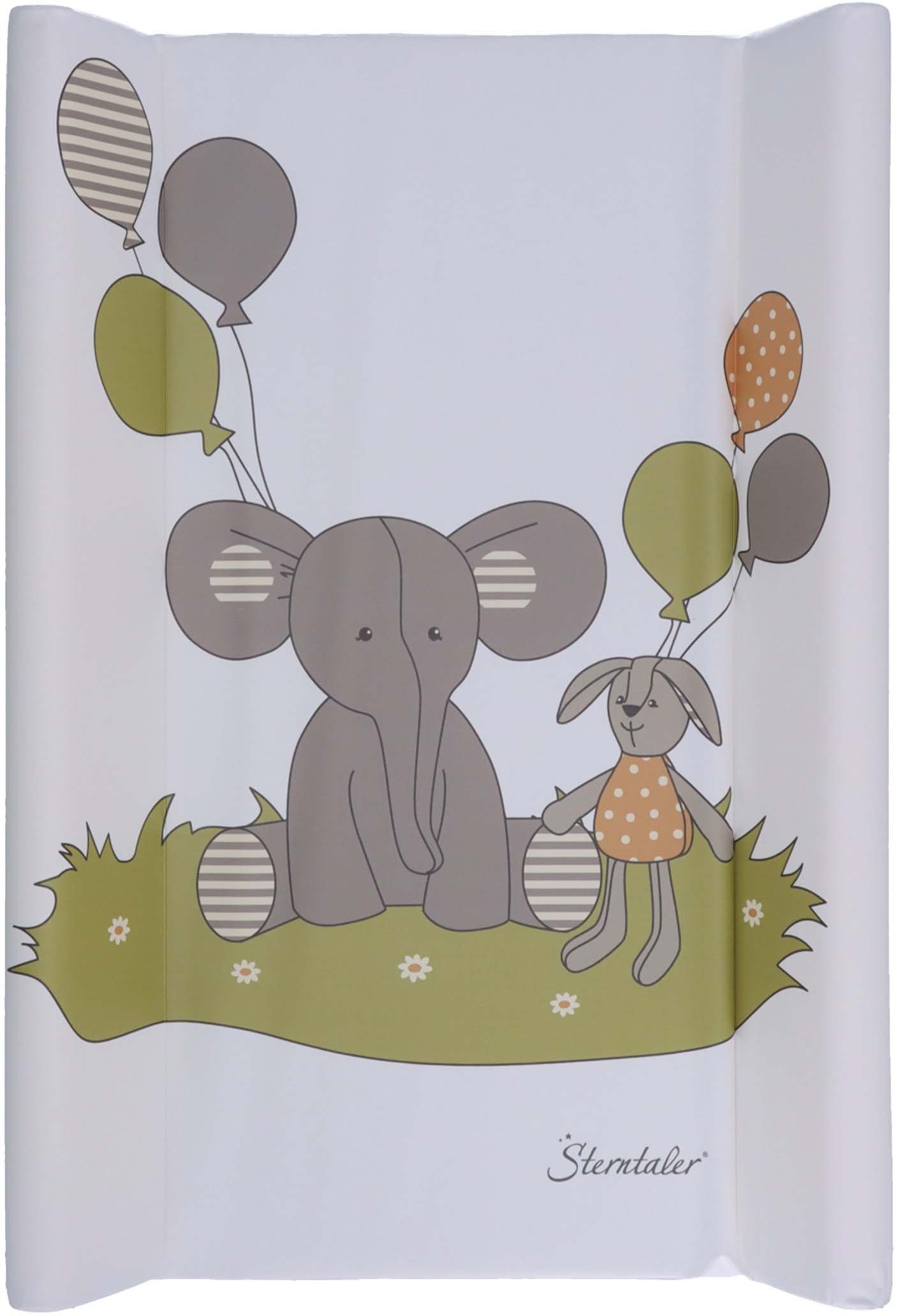 Sterntaler® Wickelauflage Elefant Eddy und Hase Happy, schmal