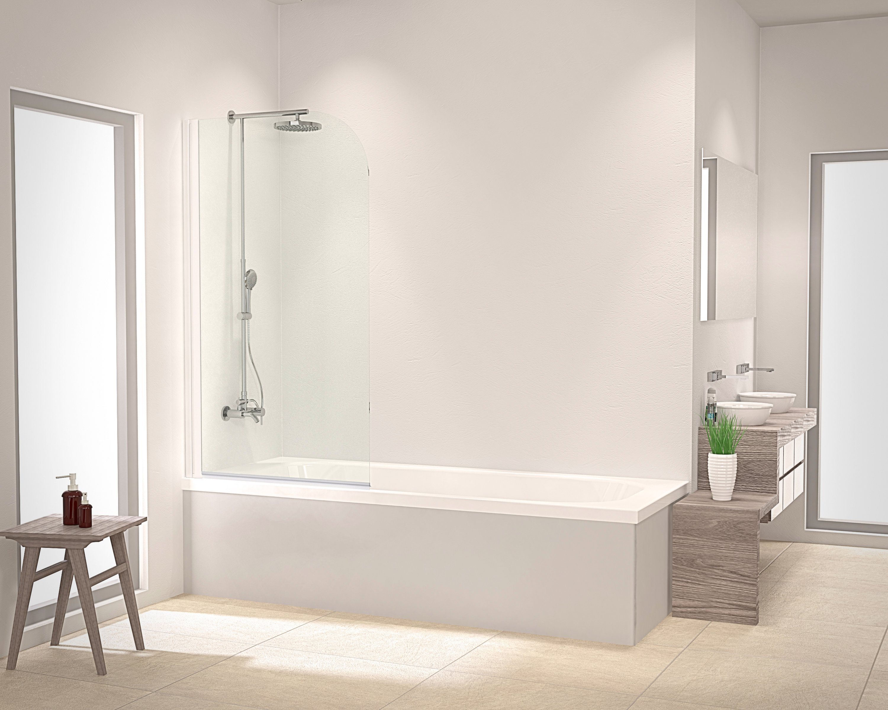 Badewannenaufsatz , 1-teilig, 80 x 140 cm Badewannenaufsatz , 1-teilig, 80 x 140 cm