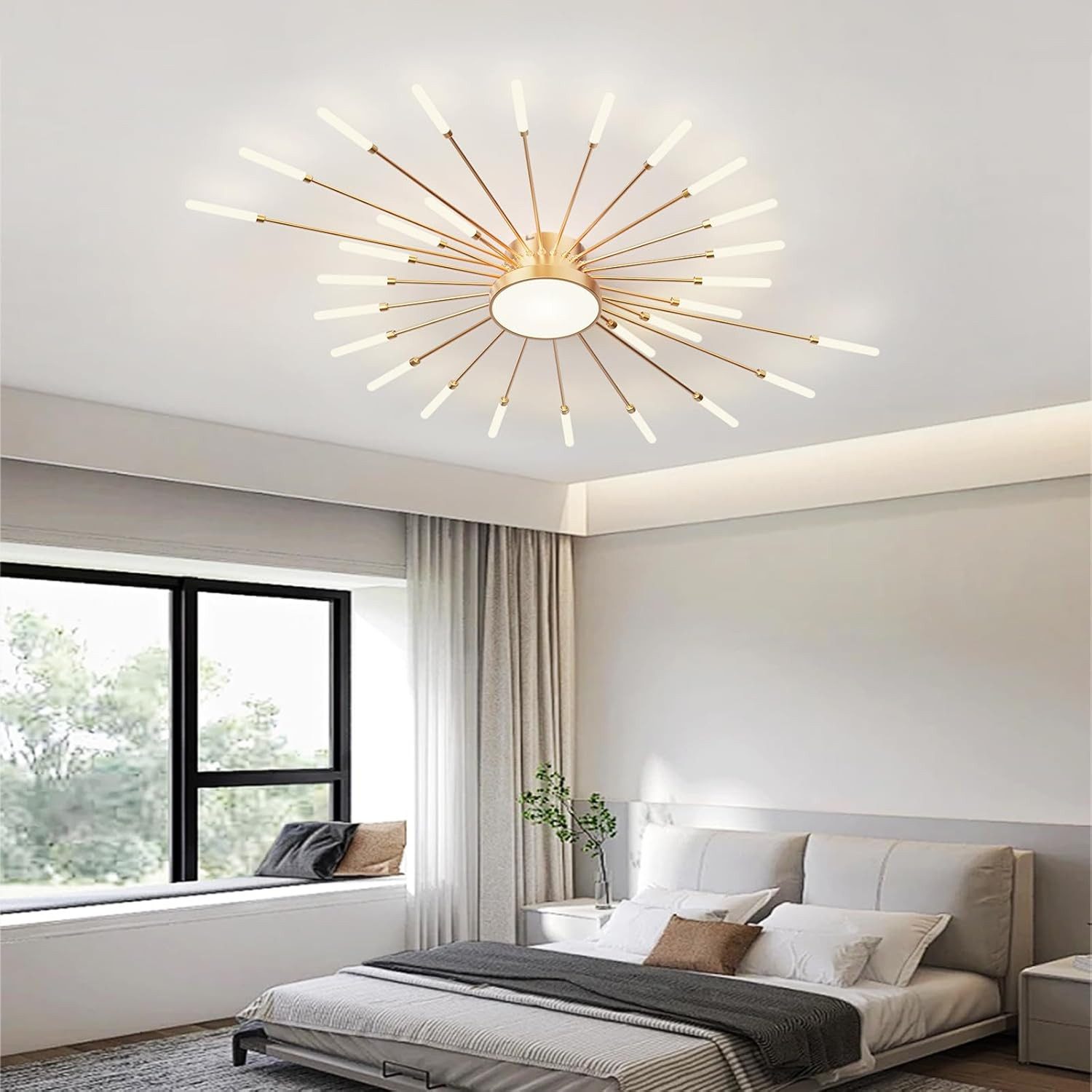 RRBEST Deckenleuchte LED Deckenleuchte Wohnzimmer, Moderne Minimalistische Deckenlampe, Moderne Minimalistische Deckenlampe für Wohnzimmer, Schlafzimmer