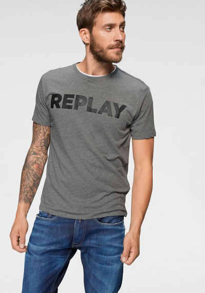Replay T-Shirt Markenfrontprint