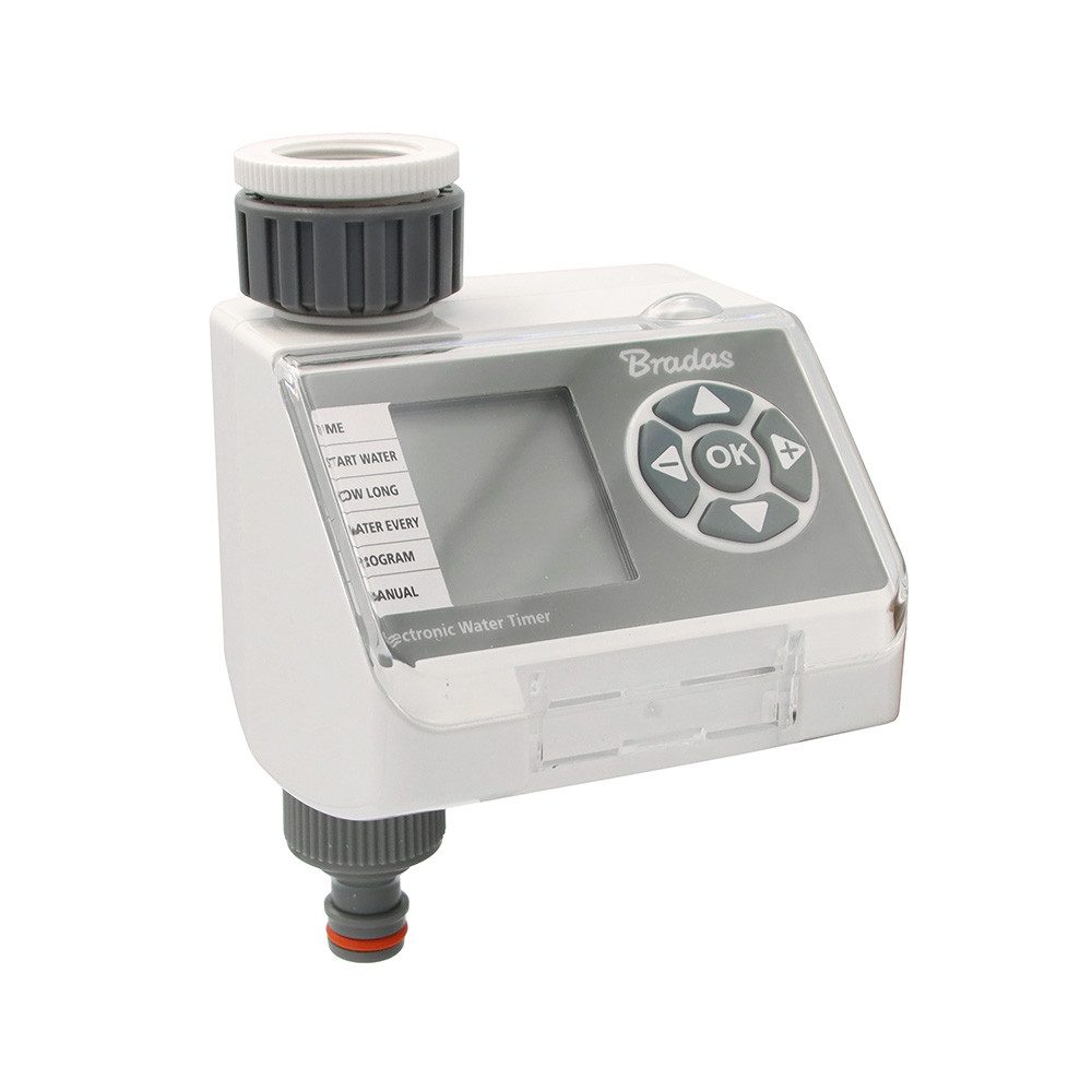 Absperrventil Elektronische Wasserzeitschaltuhr Bradas WHITE LINE