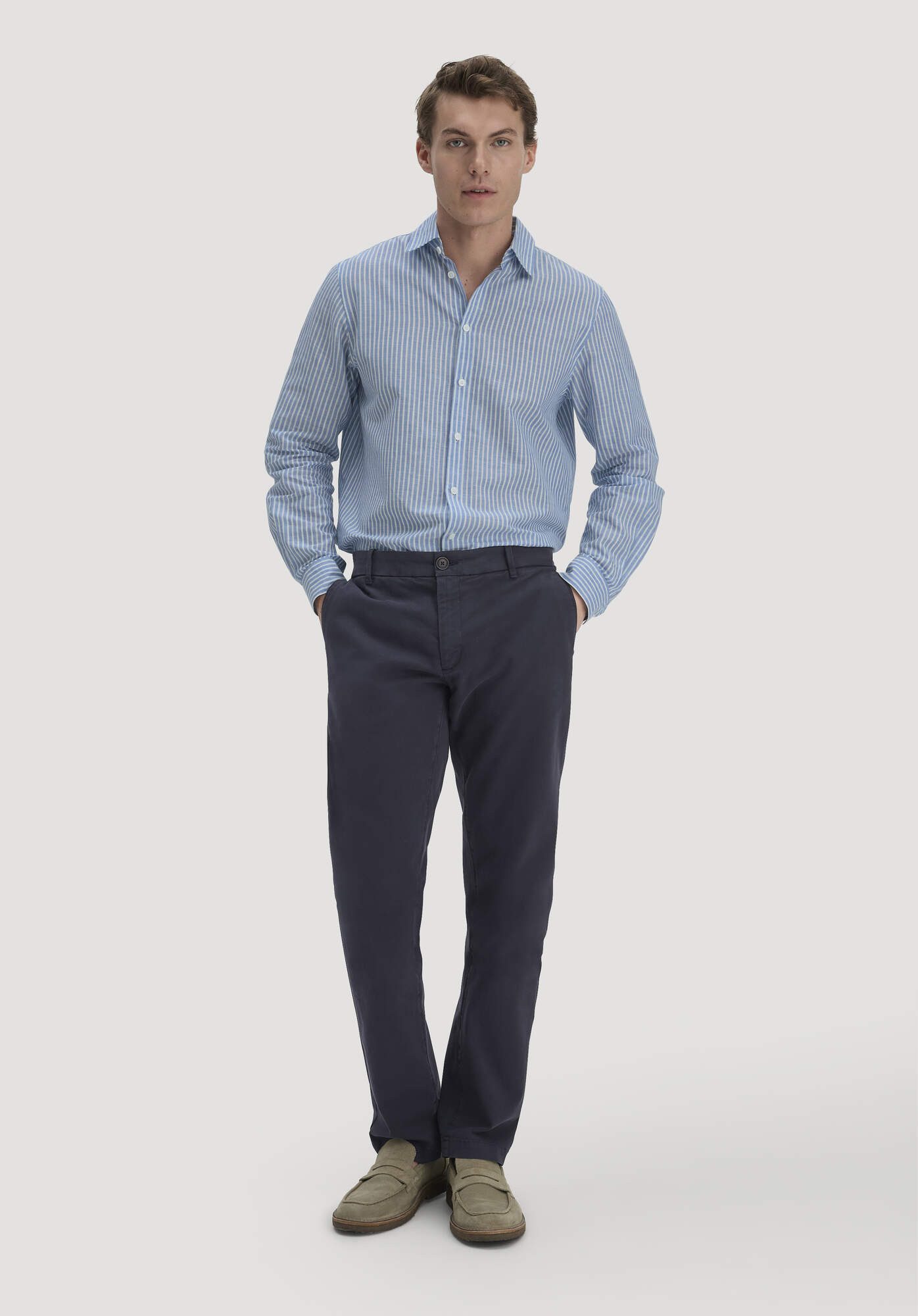 Hessnatur Stoffhose aus Bio-Baumwolle (1-tlg)