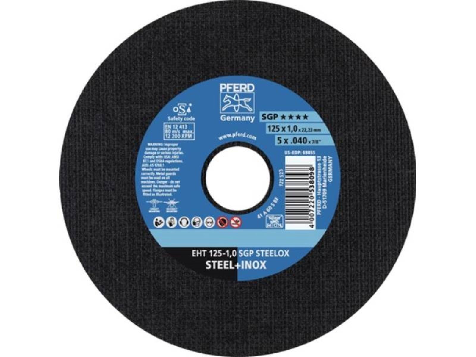 Pferd Trennscheibe 25er Pack PFERD TOOLS 61340394 Trennscheibe SGP STEELOX D115x0,8mm ger