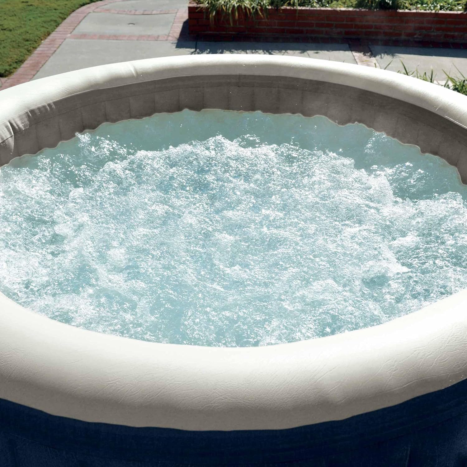 Intex Whirlpool PureSPA Bubble, blau Ø180 cm, für bis zu 4 Personen geeignet