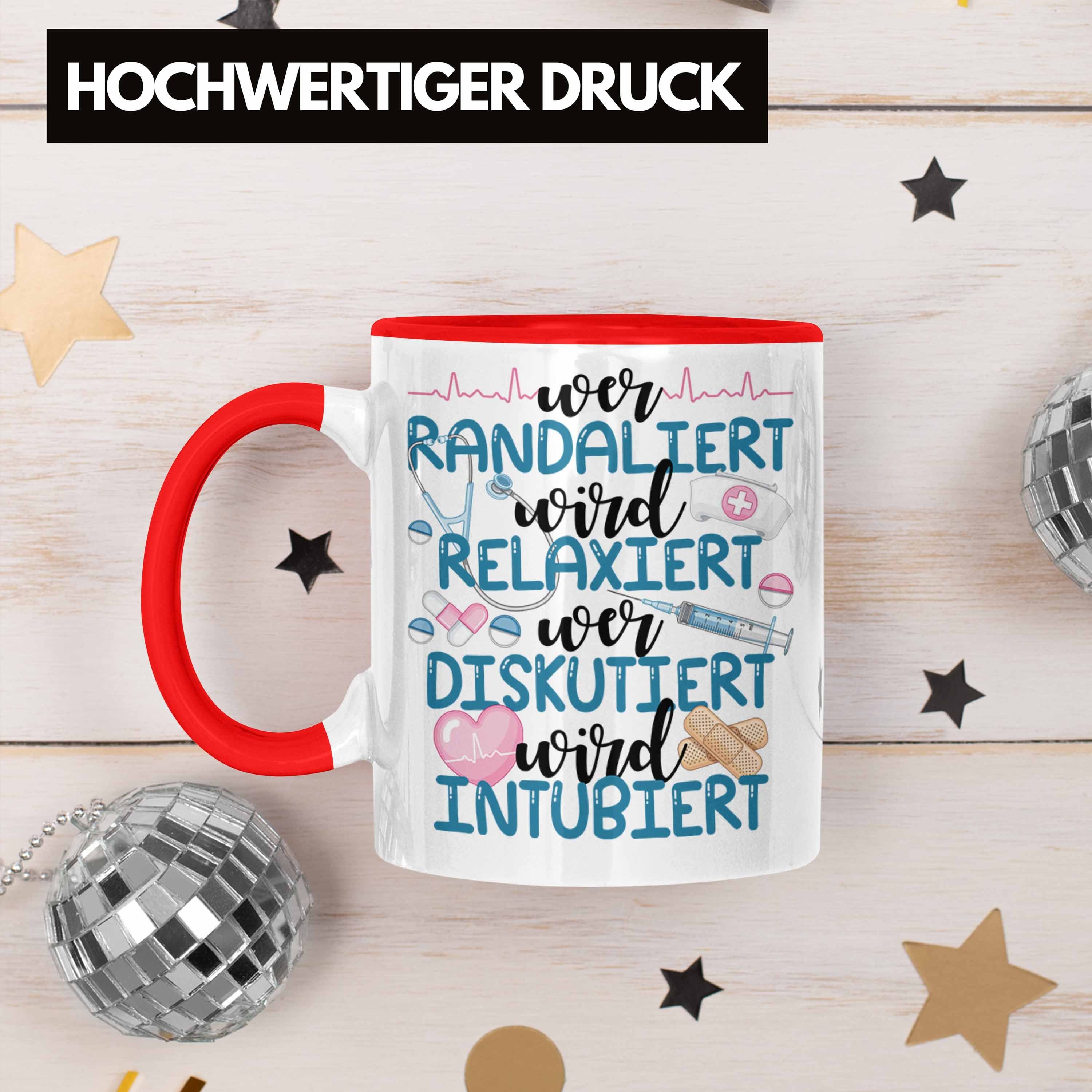 Kaffeetasse Trendation Geschenk Anästhesie Lustig Tasse Rot Tasse Propofol Krankenschwester