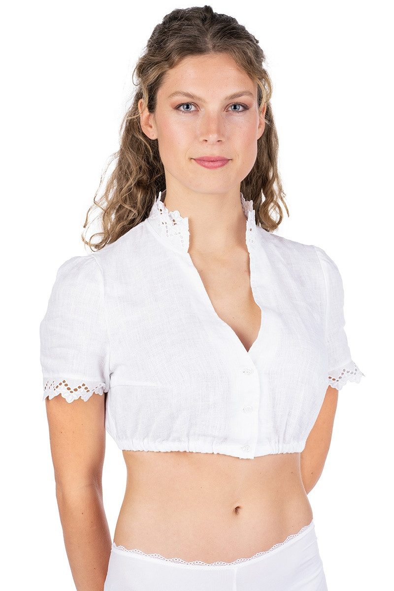 Dirndlbluse Dirndlbluse - EDITH - weiß