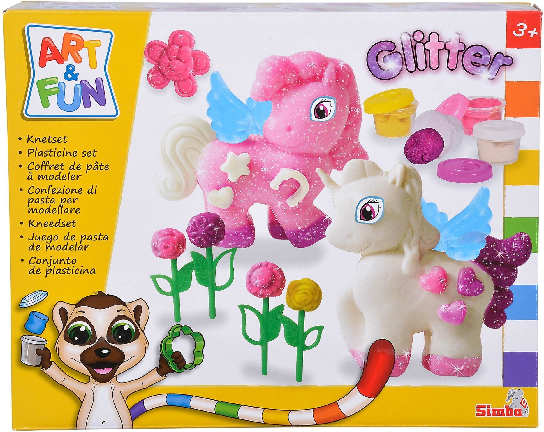 SIMBA Play-Doh Іграшки Kreativ Play-Doh ART & FUN Knetset Glitzer Einhorn 106326016