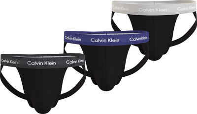 Calvin Klein Underwear String JOCK STRAP 3PK (Packung, 3-St., 3er-Pack) mit Logo-Elastikbund