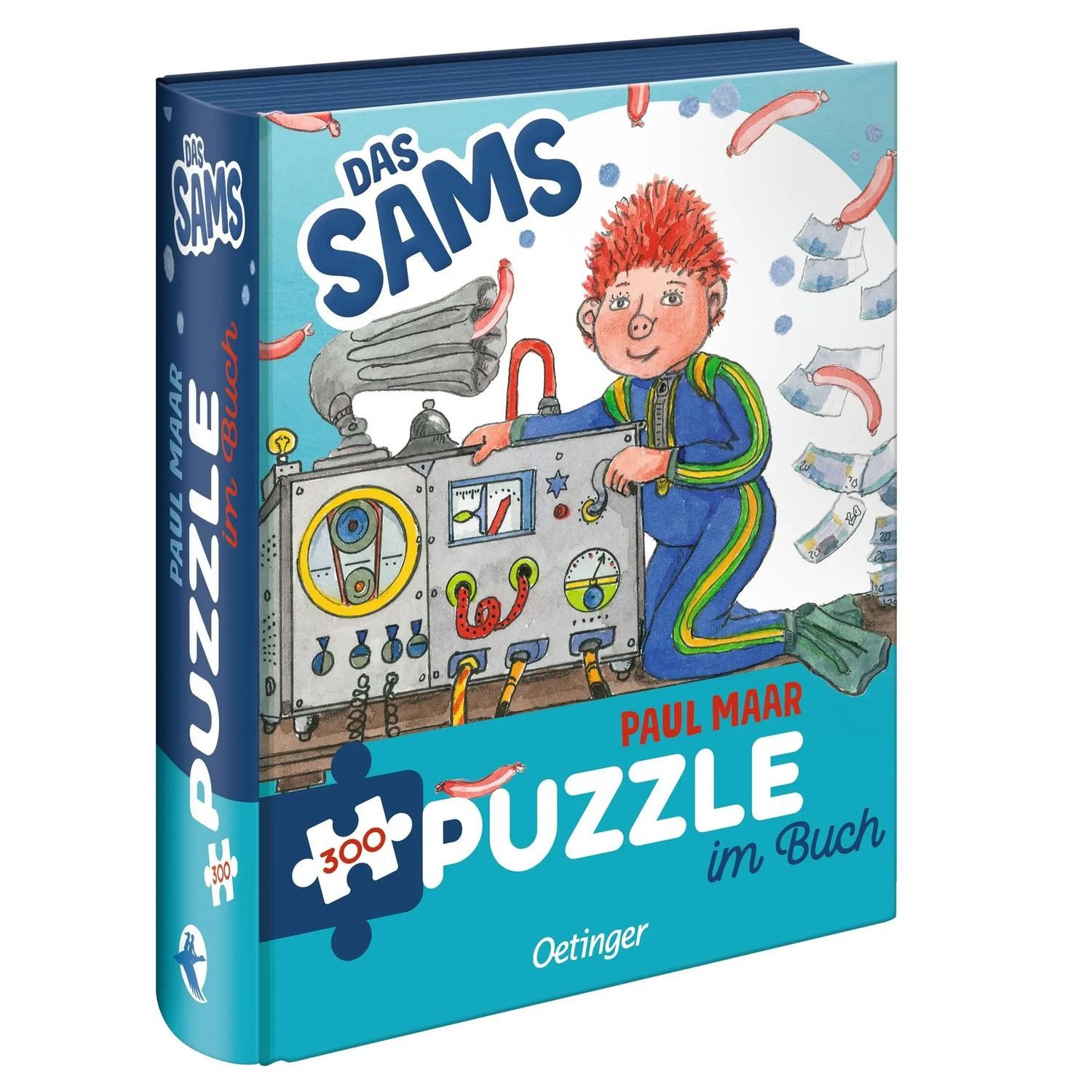 Oetinger Puzzle Das Sams. Puzzle im Buch. 300 Teile, Format 48 x 34 cm, 300 Puzzleteile