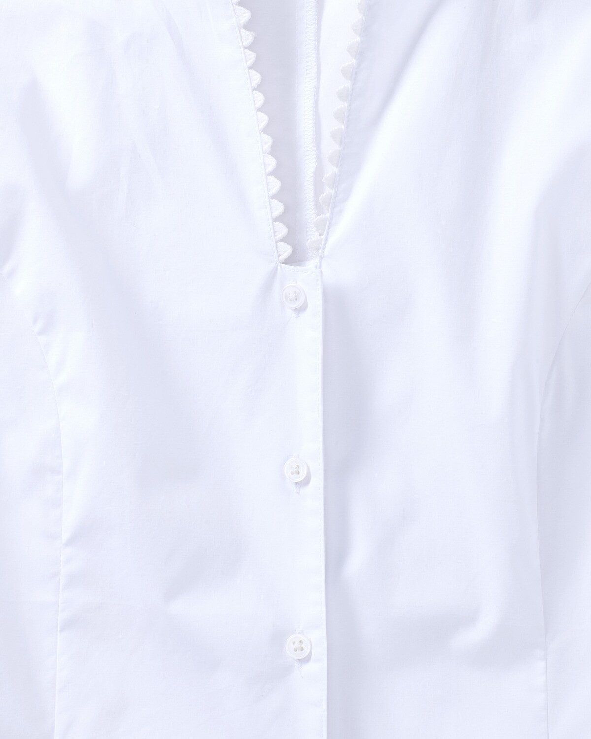 Luis Steindl Trachtenbluse Kelchkragenbluse mit Spitze