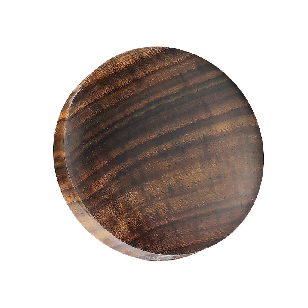 Taffstyle Plug Holz Ohrplug braun handgefertigt Ohr Tunnel Unisex Piercing Schmuck, Edler Flesh Plug aus Holz – natürlich, stilvoll und hautfreundlich