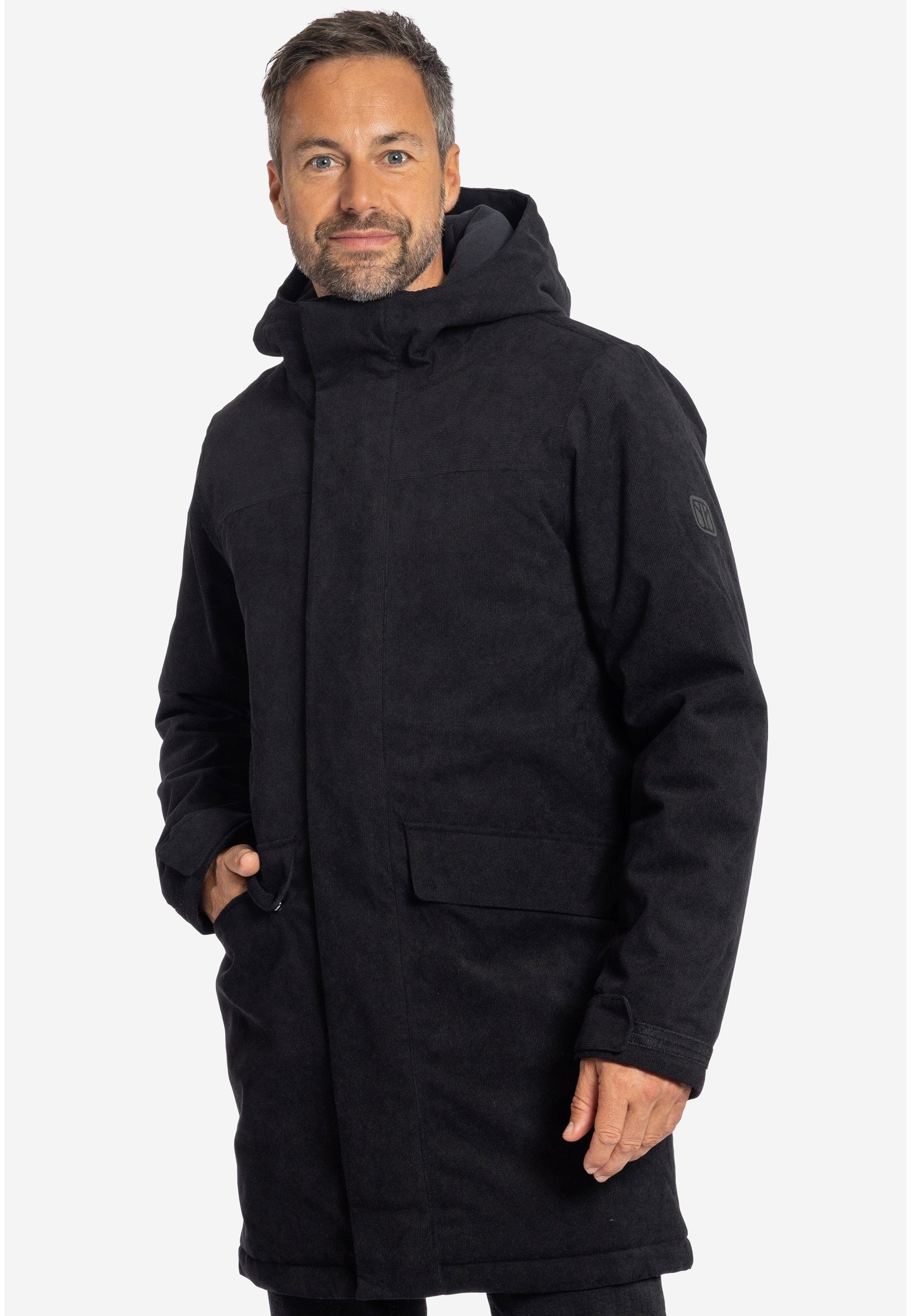 Winterjacke anthra black Independent gefüttert wasserdicht - Cord Elkline