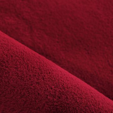 Teppich Hochflor Teppich Pia Rot, Teppich Boss, rund, Höhe: 20 mm