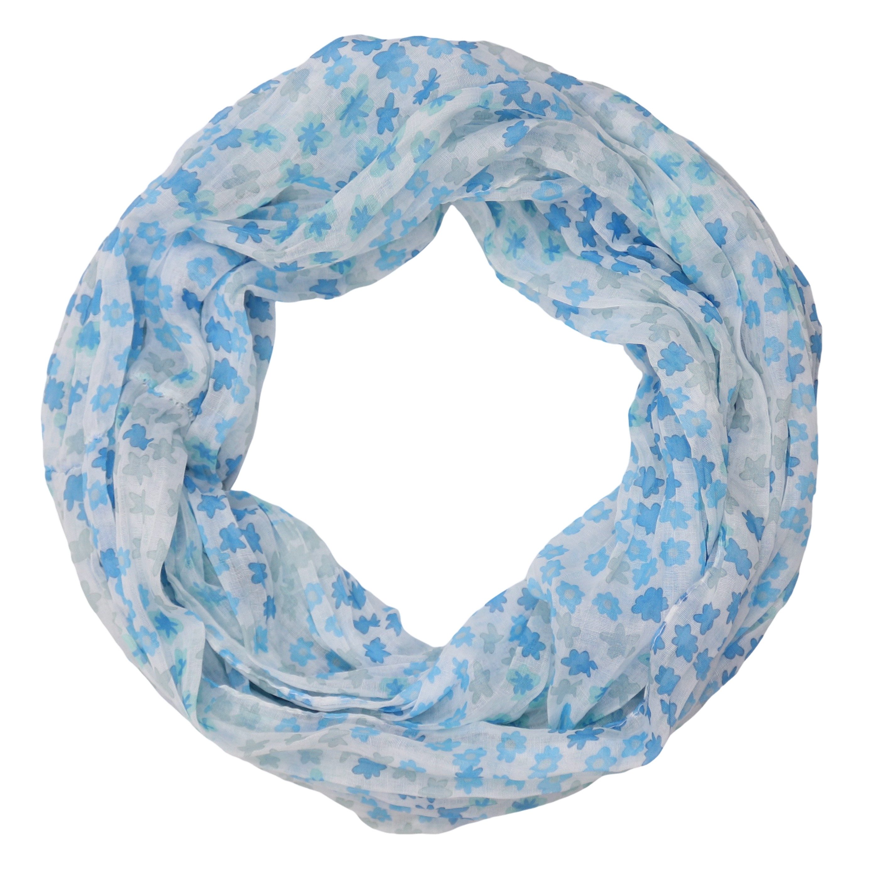 MIRROSI Loop Damen Schal mit Stern-Muster Weich Schlauchschal, (Zweimal um den Hals wickelbar, ca.45x75cm), Damen Halstuch ideal für Frühling, Sommer oder Herbst