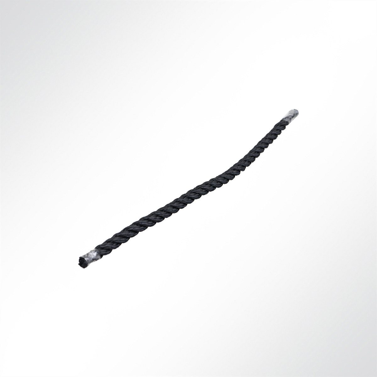 LYSEL® Abspannleine 3mm Polyester schwarz Seil Ankerleine Schnur Tau Abspannseil (1-tlg)