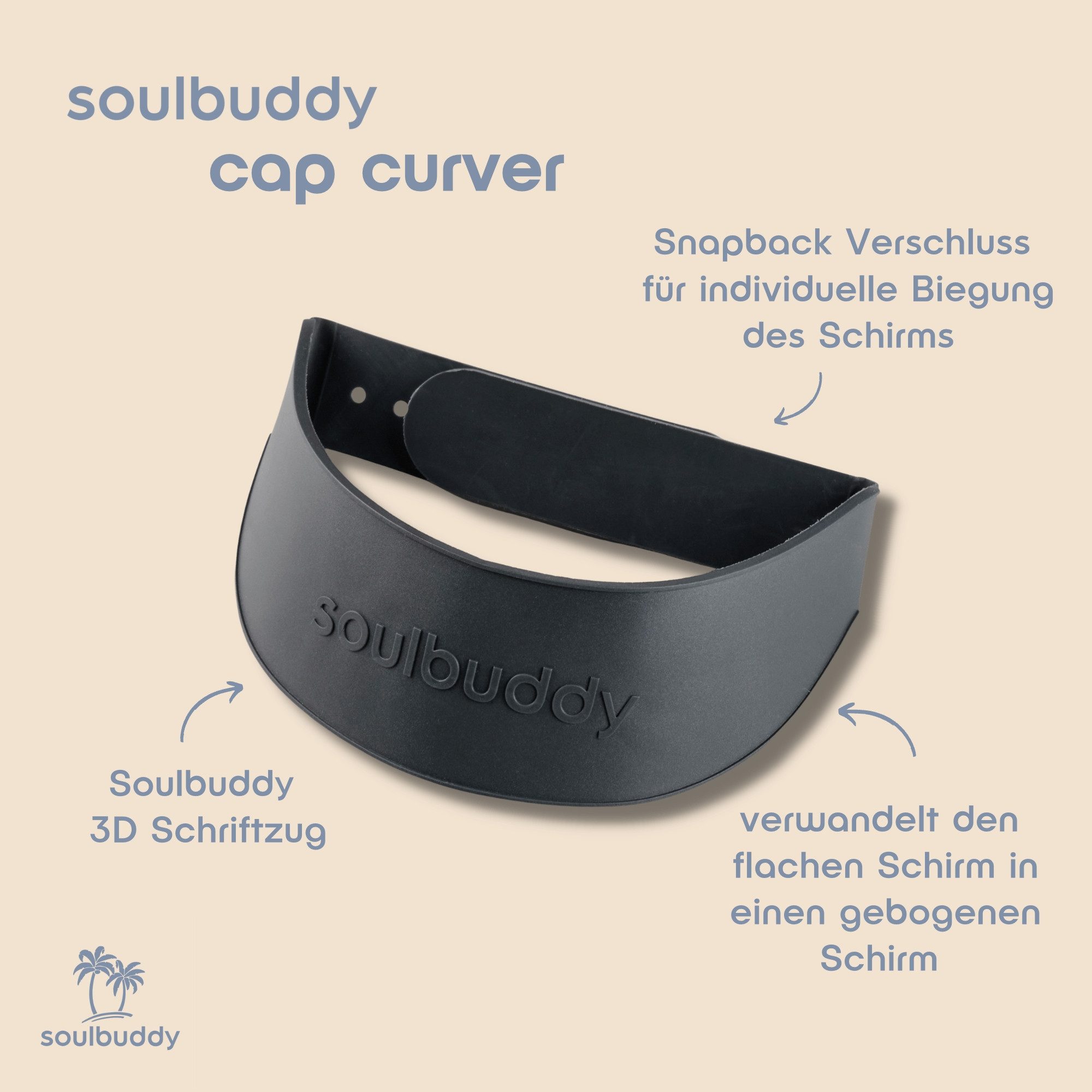 Soulbuddy Baseball Cap Curver (biegt den flachen Schirm deiner Caps)