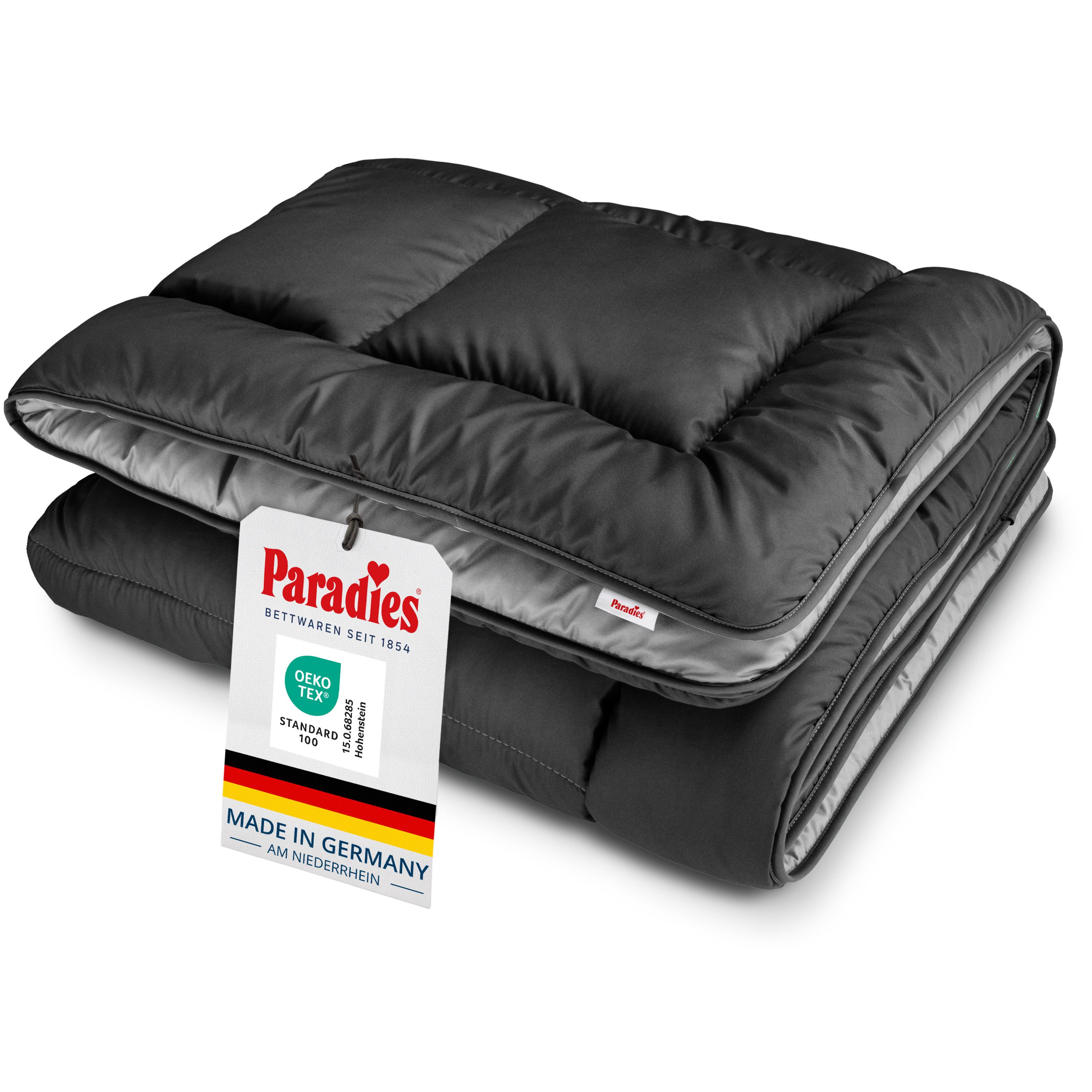 Paradies Microfaserbettdecke Sorelia, Bettdecke ohne Bezug nutzbar, Füllung: 100% Polyester, Bezug: 100% Polyester, Bettdecke mit integriertem Bezug, Zweifarbig