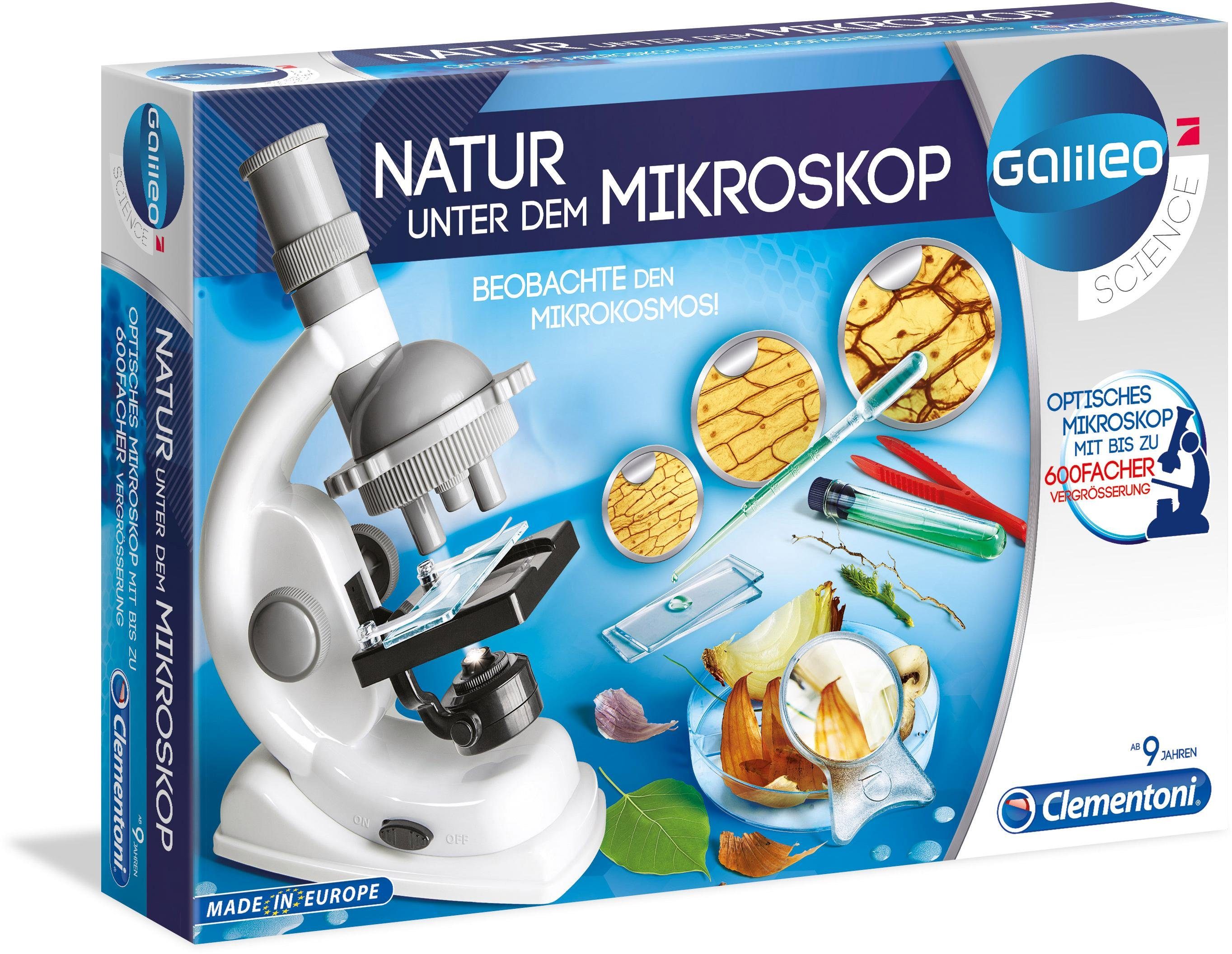 Clementoni® »Galileo - Natur unter dem Mikroskop« Kindermikroskop (600x