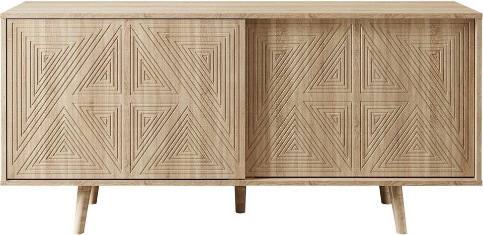 COUCH♥ Sideboard »Schwalm«, mit 2 Schiebetüren, 155 cm breit online