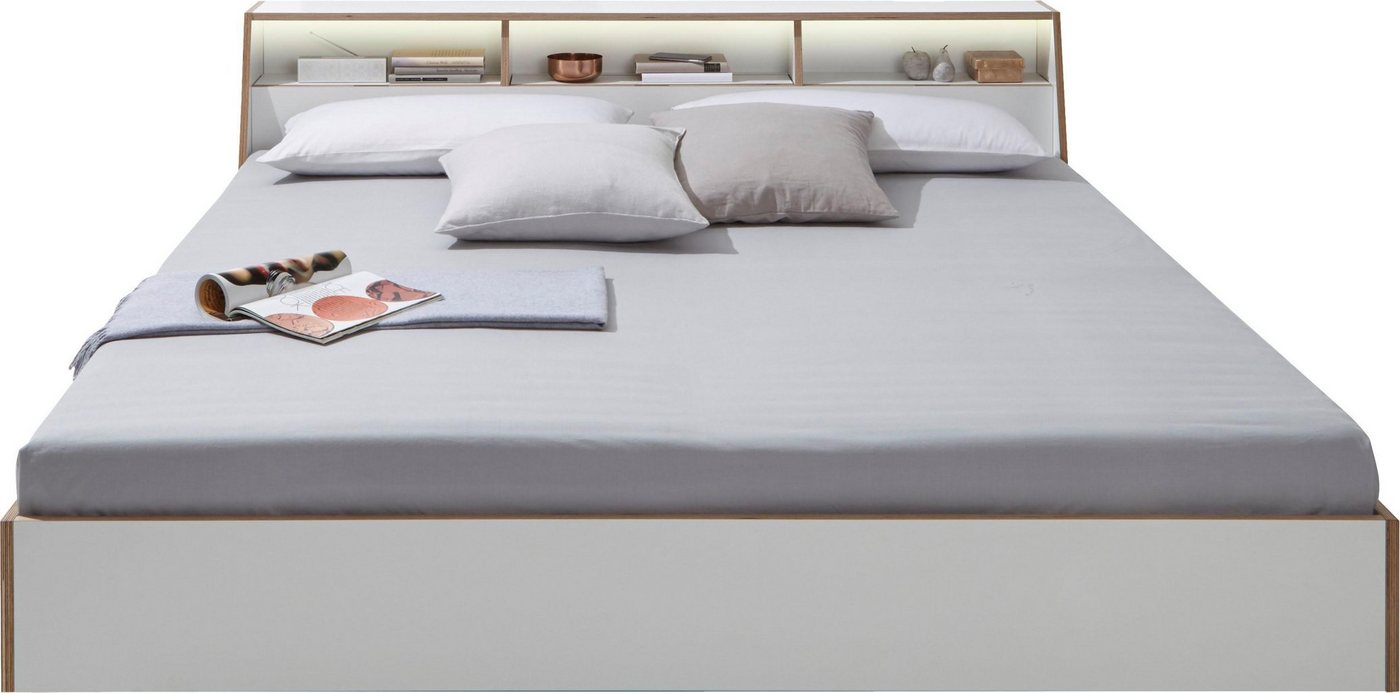 Müller SMALL LIVING Bett »Slope«, inklusive LED Beleuchtung-HomeTrends