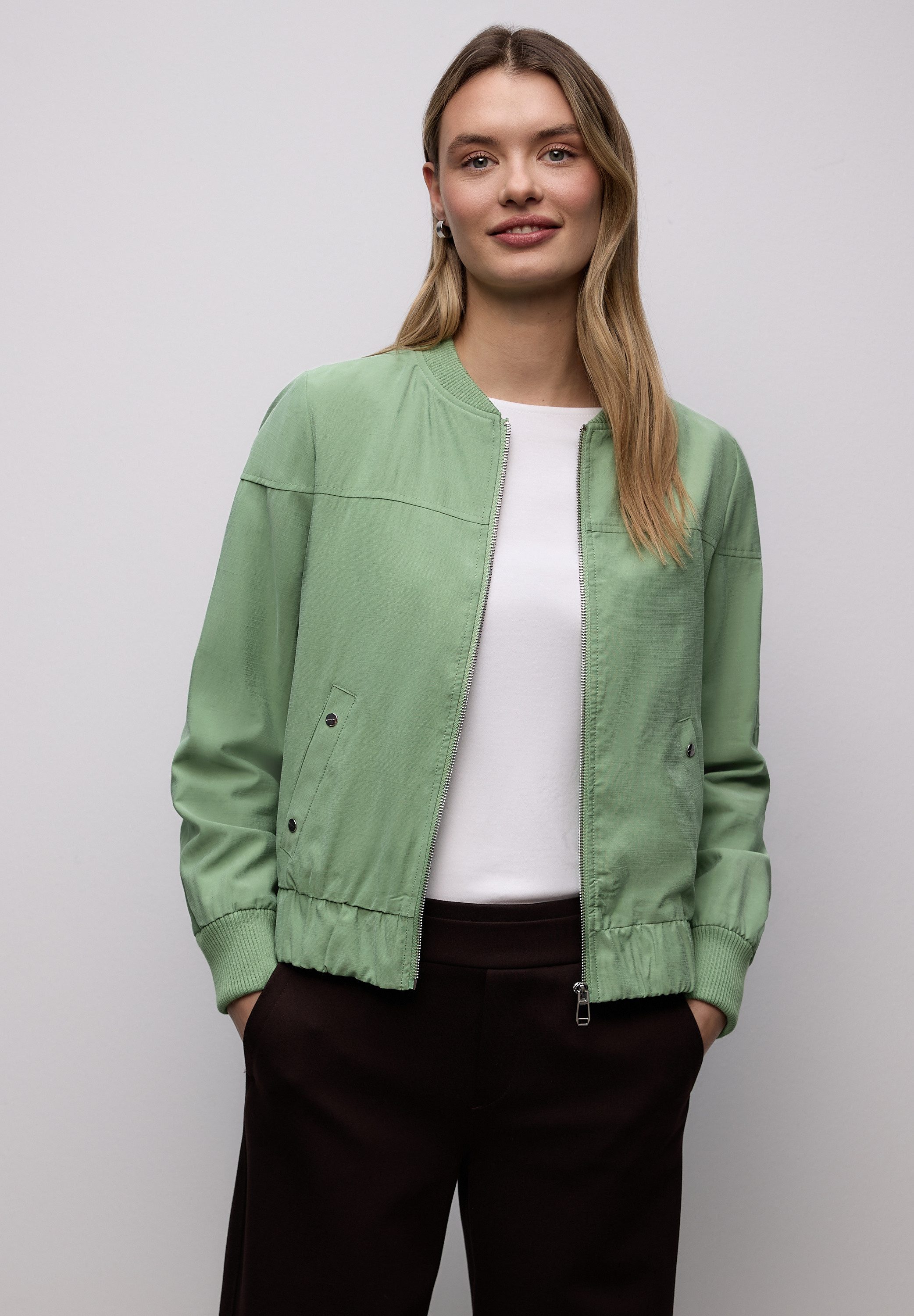 STREET ONE Blouson mit Rundhalsausschnitt