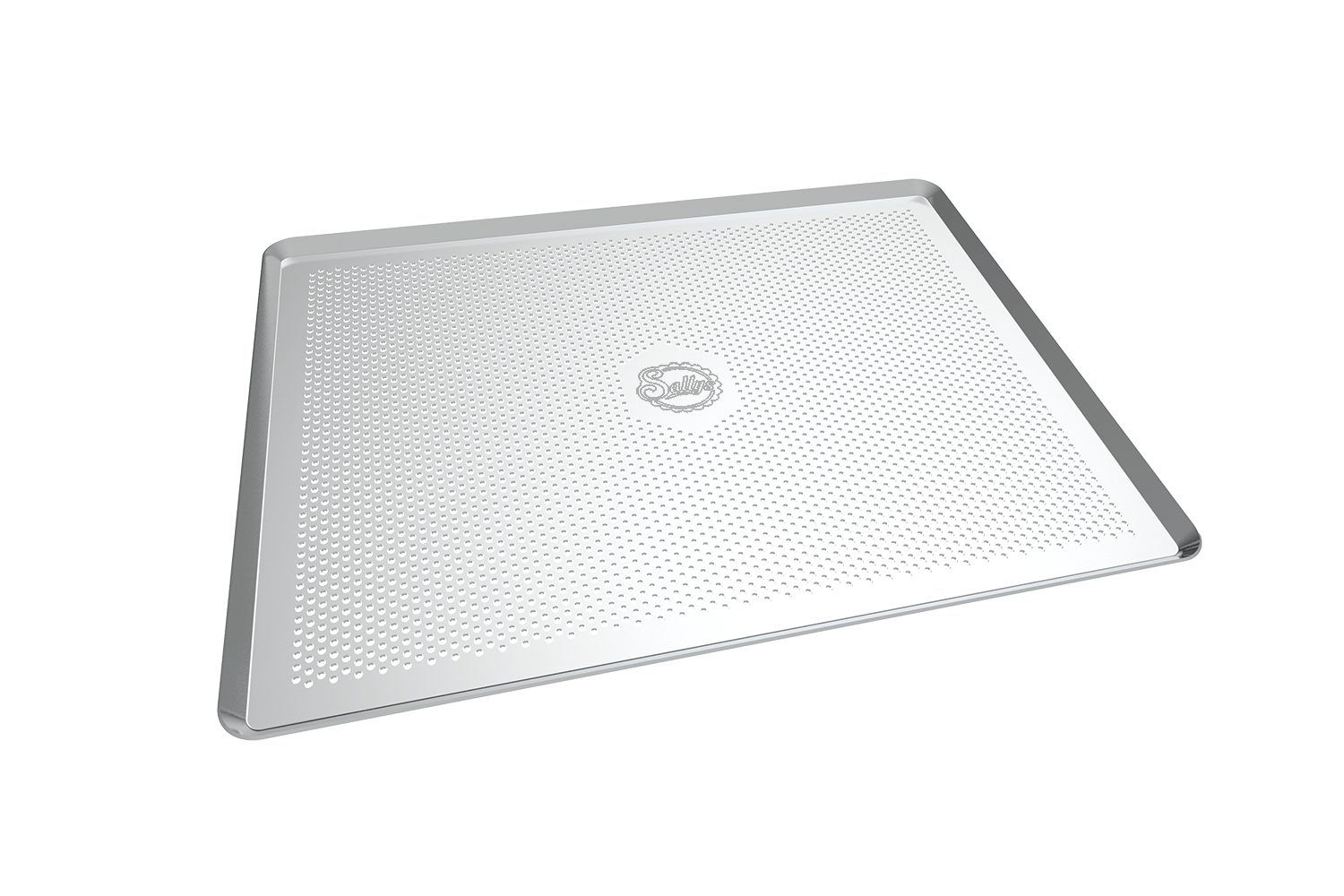Sallys Backblech aus unbeschichtetes Aluminium, hitzebeständig bis 250 °C, Aluminium, Perforiertes Design