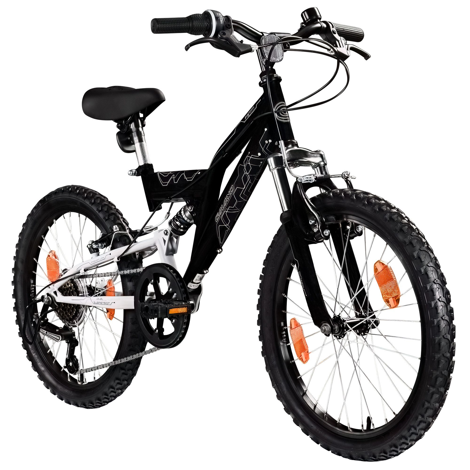 Galano Mountainbike FS180, 6 Gang, Kettenschaltung, 20 Zoll Kinderfahrrad ab 6 Jahre 120-135 cm für Mädchen und Jungen