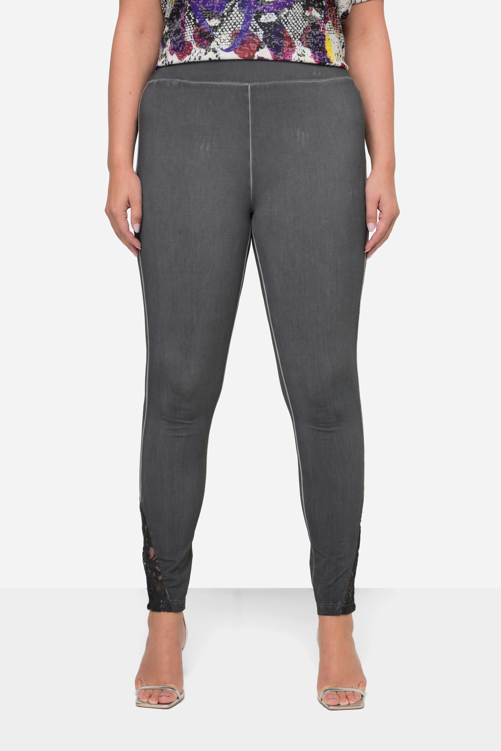 MIAMODA Леггинсы Леггинсы Tight Fit cold dyed Spitze am Saum