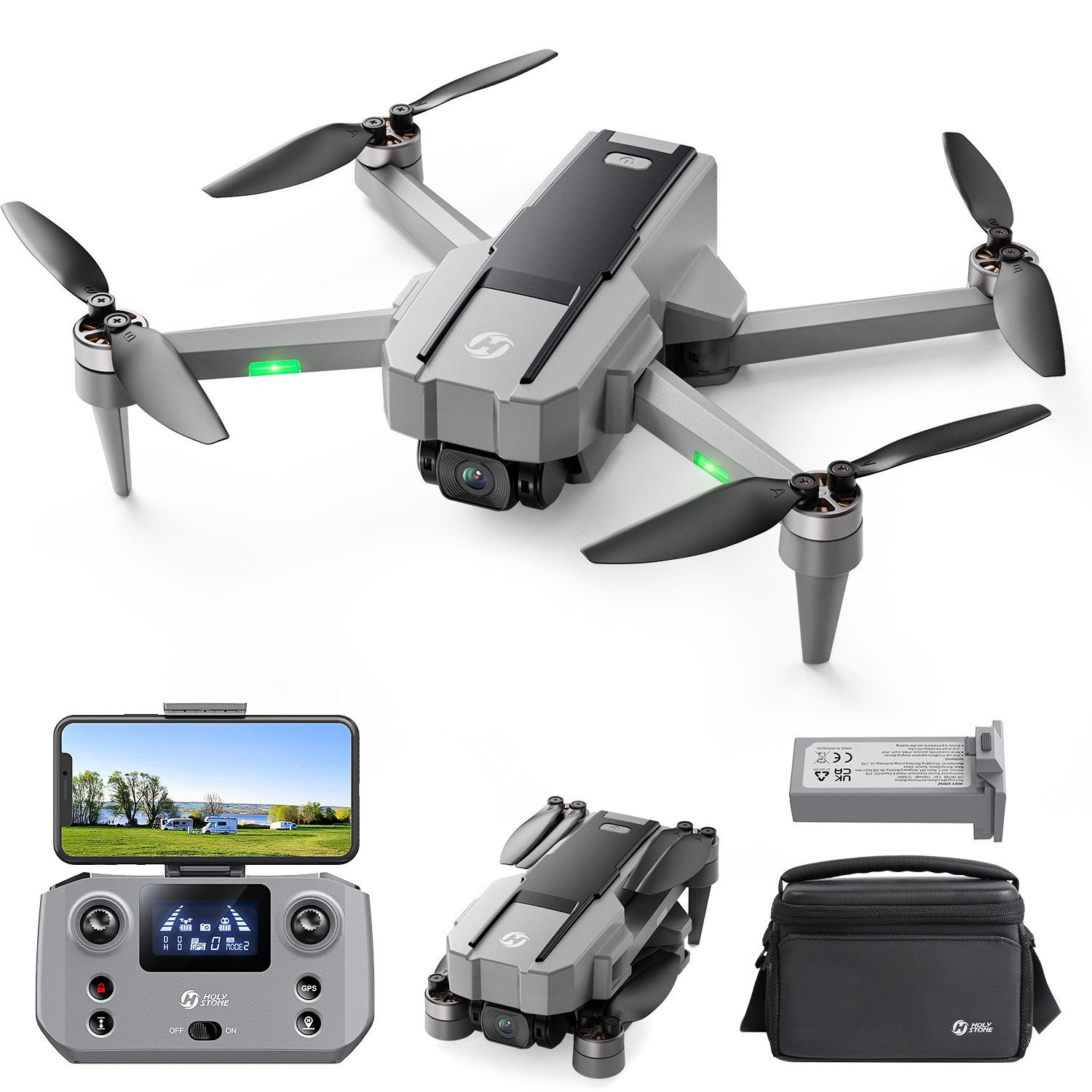HS440G 4K Kamera, 23 Min Flugzeit, GPS, 5G FPV, Faltbar Drohne