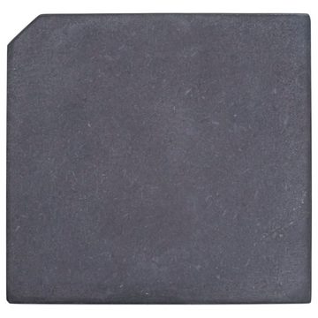 vidaXL Schirmhalter Sonnenschirm-Gewichtsplatte Schwarz Granit Quadratisch 25 kg