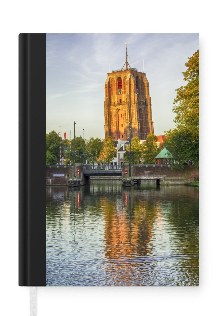 MuchoWow Notizbuch A5, - Notizheft, Journal, Merkzettel, Friesland Toren, Haushaltsbuch 98 Seiten, - Tagebuch, Leeuwarden