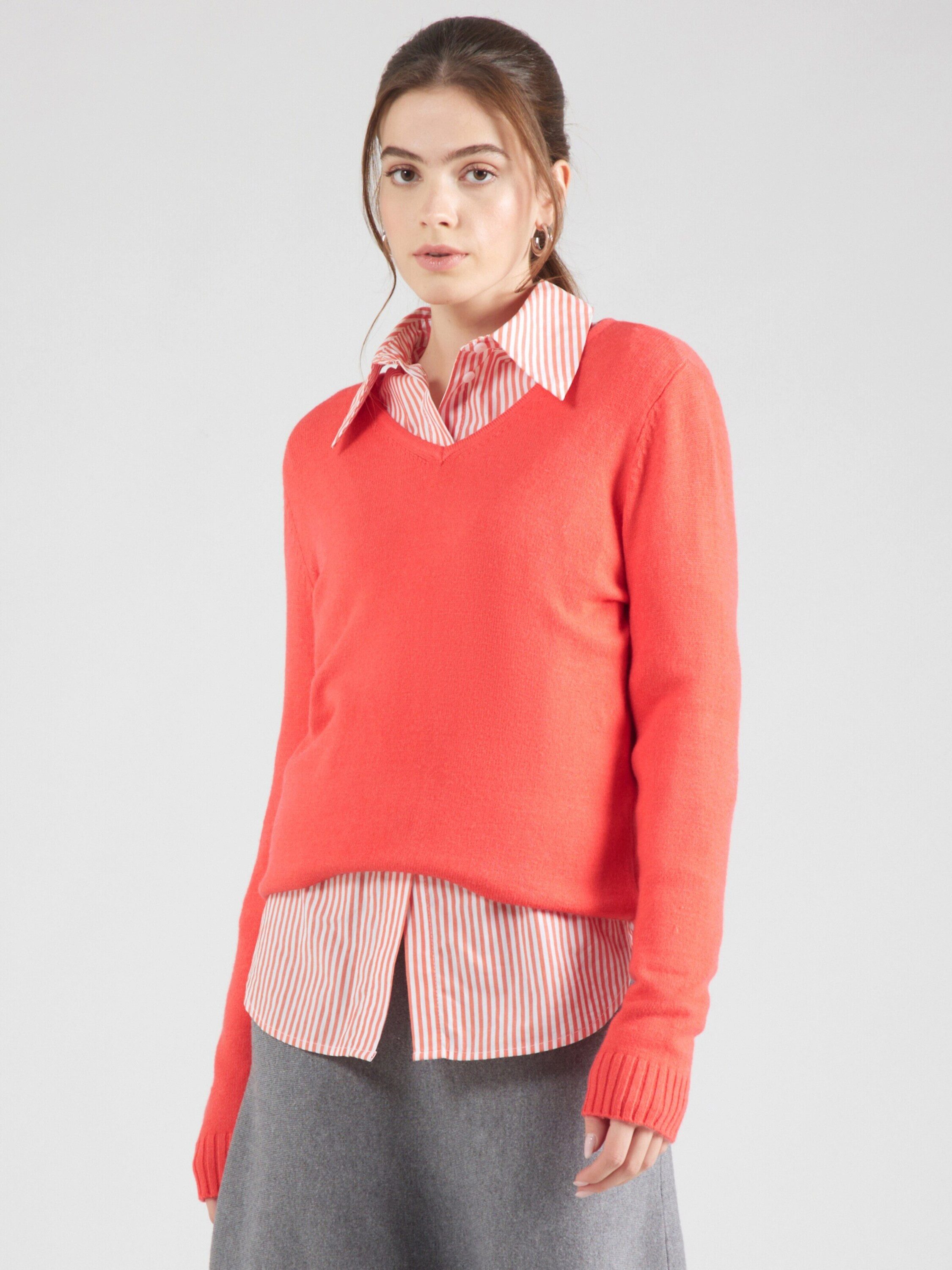 Vila V-Ausschnitt-Pullover VIRIL V-NECK L/S KNIT günstig online kaufen
