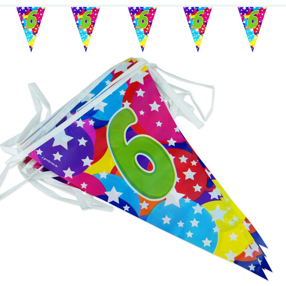 Goodymax Hängedekoration Wimpelkette Geburtstag Jubiläum
