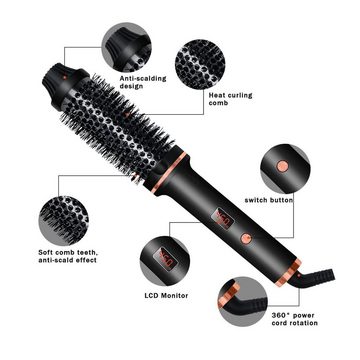 BOTC Lockenstab LCD-Anzeige 120-210°C, Erzeugt Volumen an den Haarwurzeln und