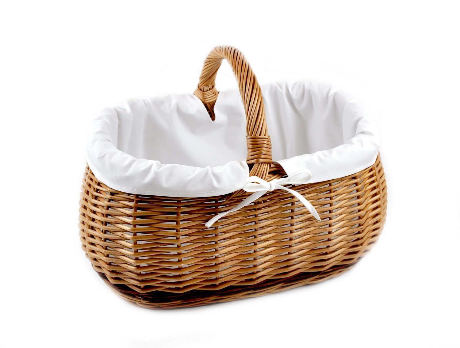 MyBer® Einkaufskorb Einkaufskorb Weidenkorb Korb geflochten 52/37/21(40)cm, günstig online kaufen