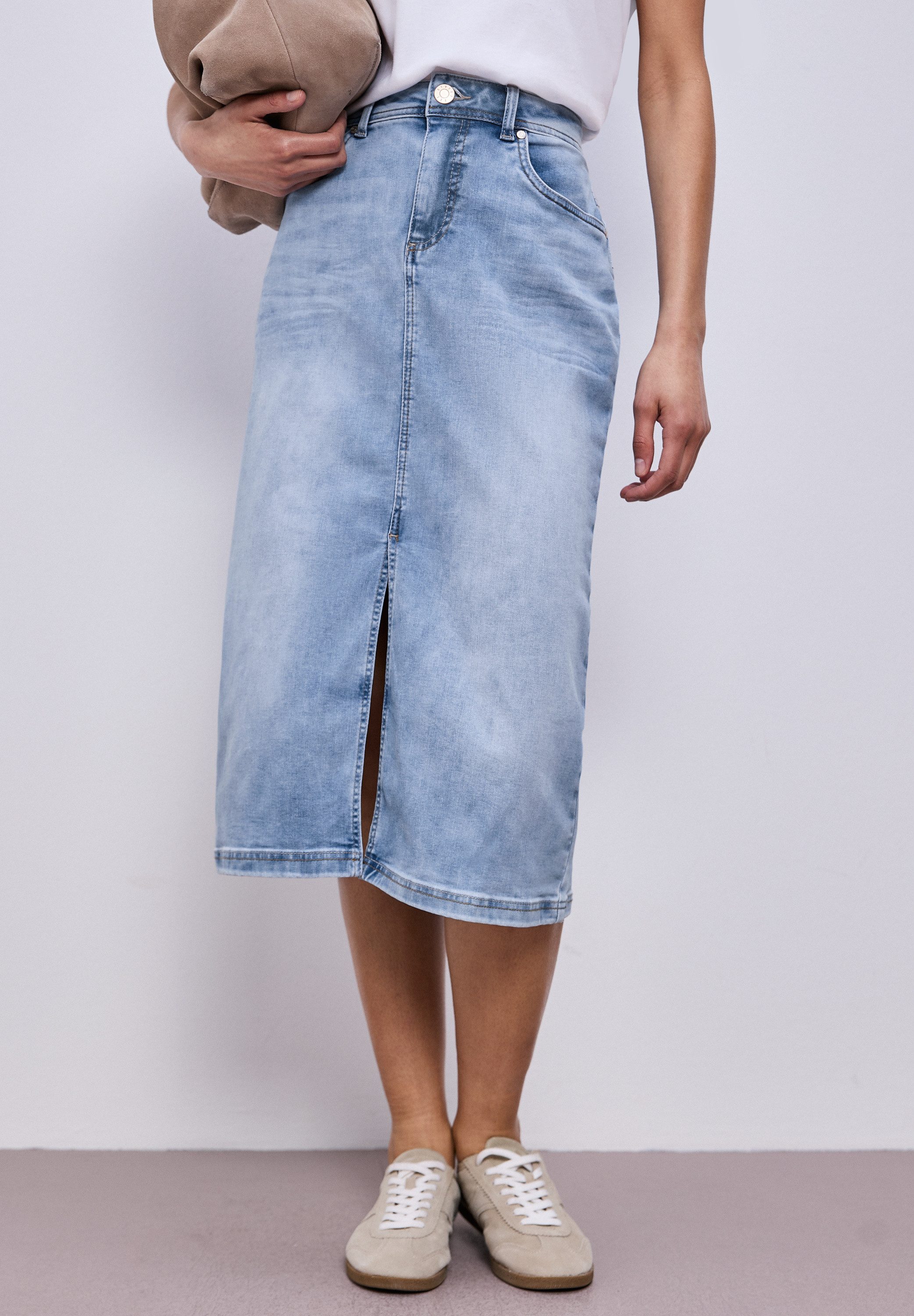 STREET ONE Jeansrock High Waist