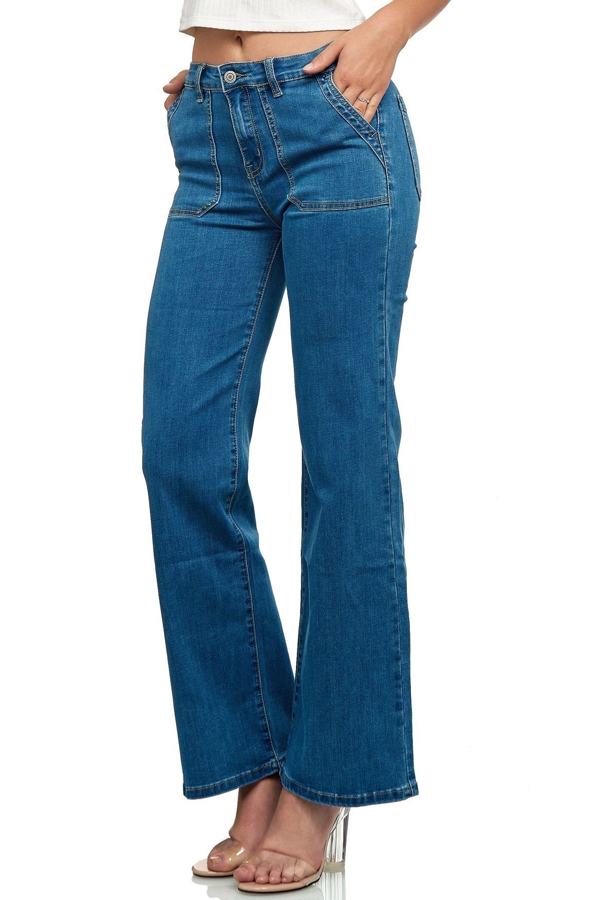 Nina Carter Schlagjeans »3335« Damen Jeans Schlaghose RUANA online kaufen |  OTTO