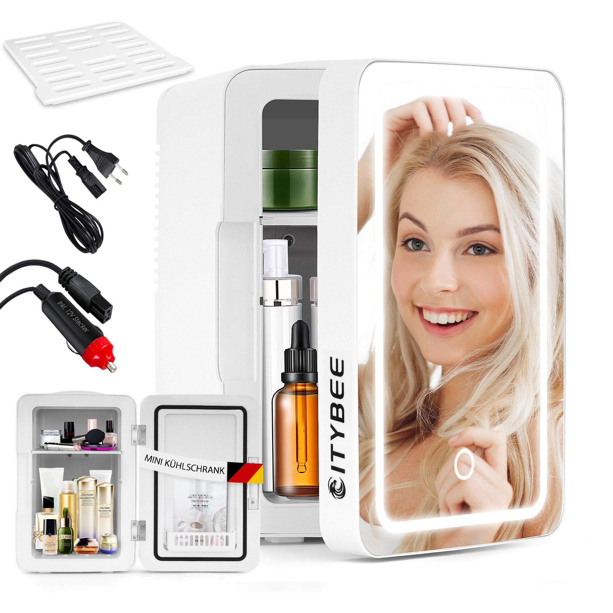 Kühlbox Kühlschränke Klein 12V 230V Läuft Leise Skincare Kühlschrank