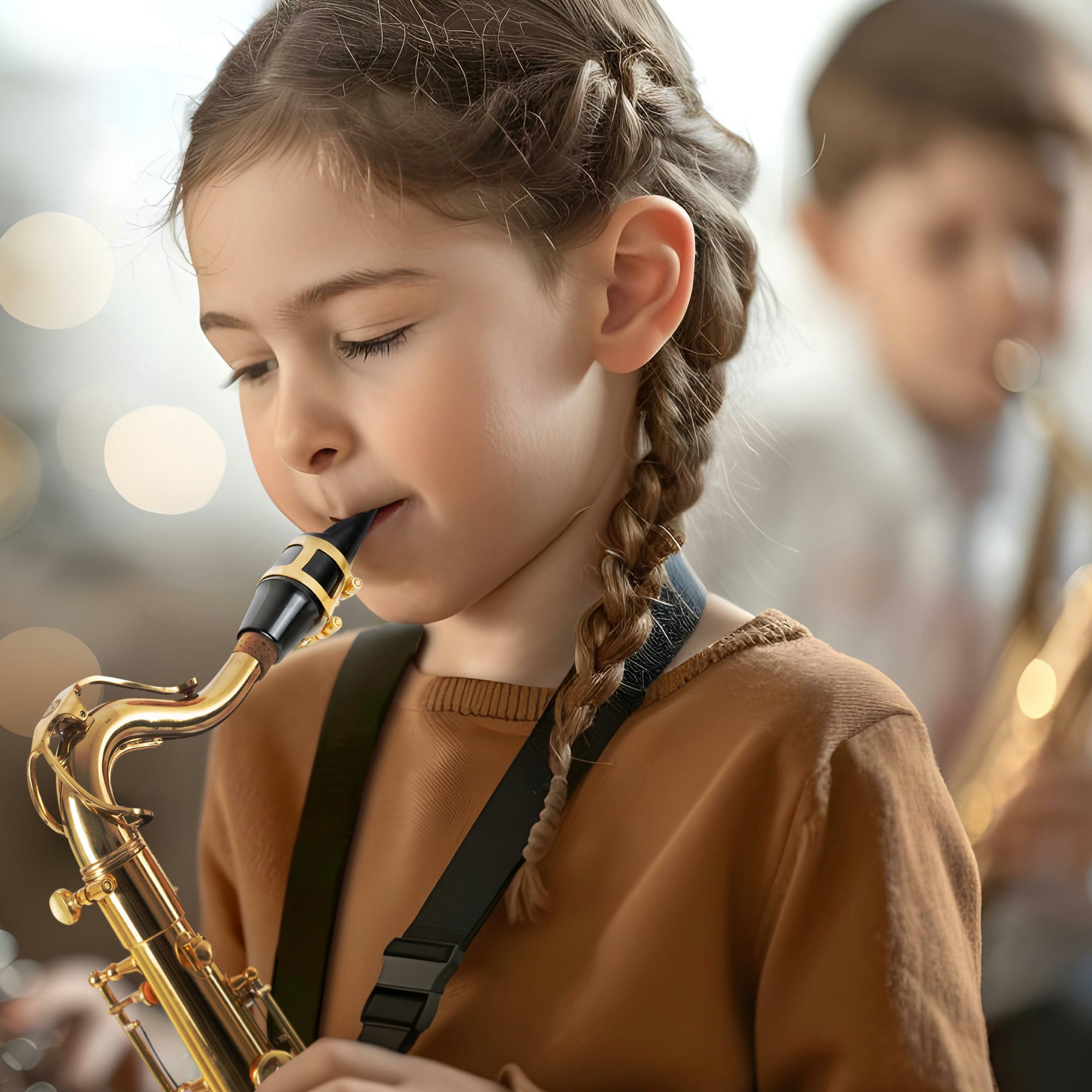 Classic Cantabile Saxophon Classic Cantabile Youngstar AS-420 Kinder-Altsaxophon, Altsaxophon inkl. Leichtkoffer und Wollwischer, 4-St., Set mit Koffer, Mundstück und Wollwischer, Stimmung: Eb, Kindgerechte Mechanik mit enger liegenden Klappen
