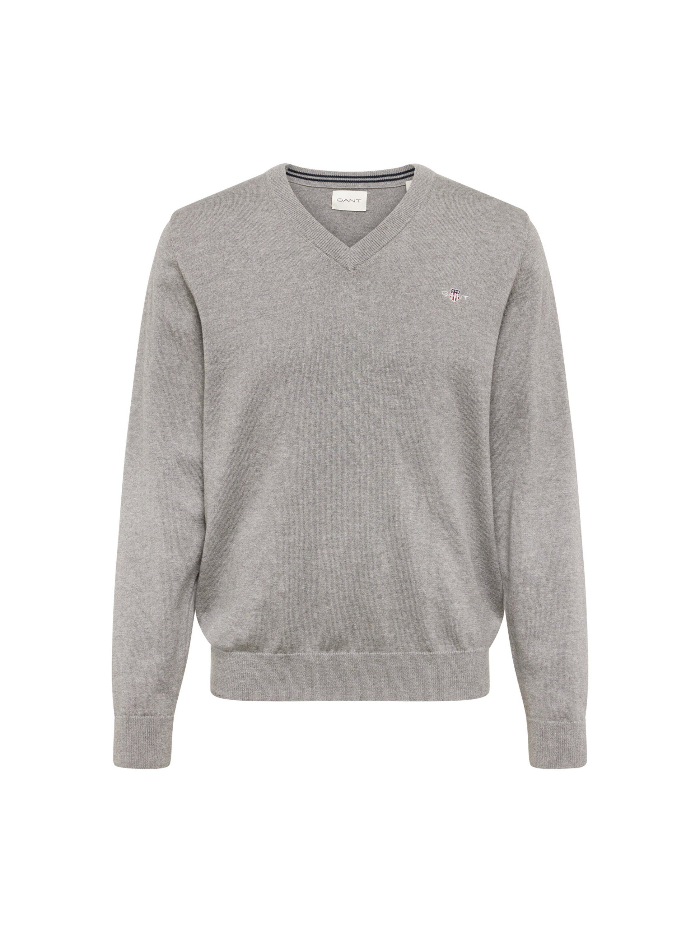 Gant V-Ausschnitt-Pullover Classic Cotton V-Neck Premium günstig online kaufen