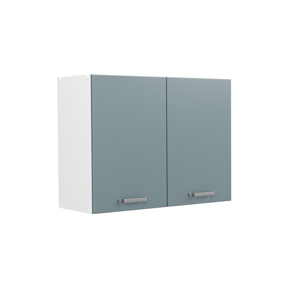 Vicco Hängeschrank R-Line, Blau-Grau/Weiß, 80 cm (1-St)