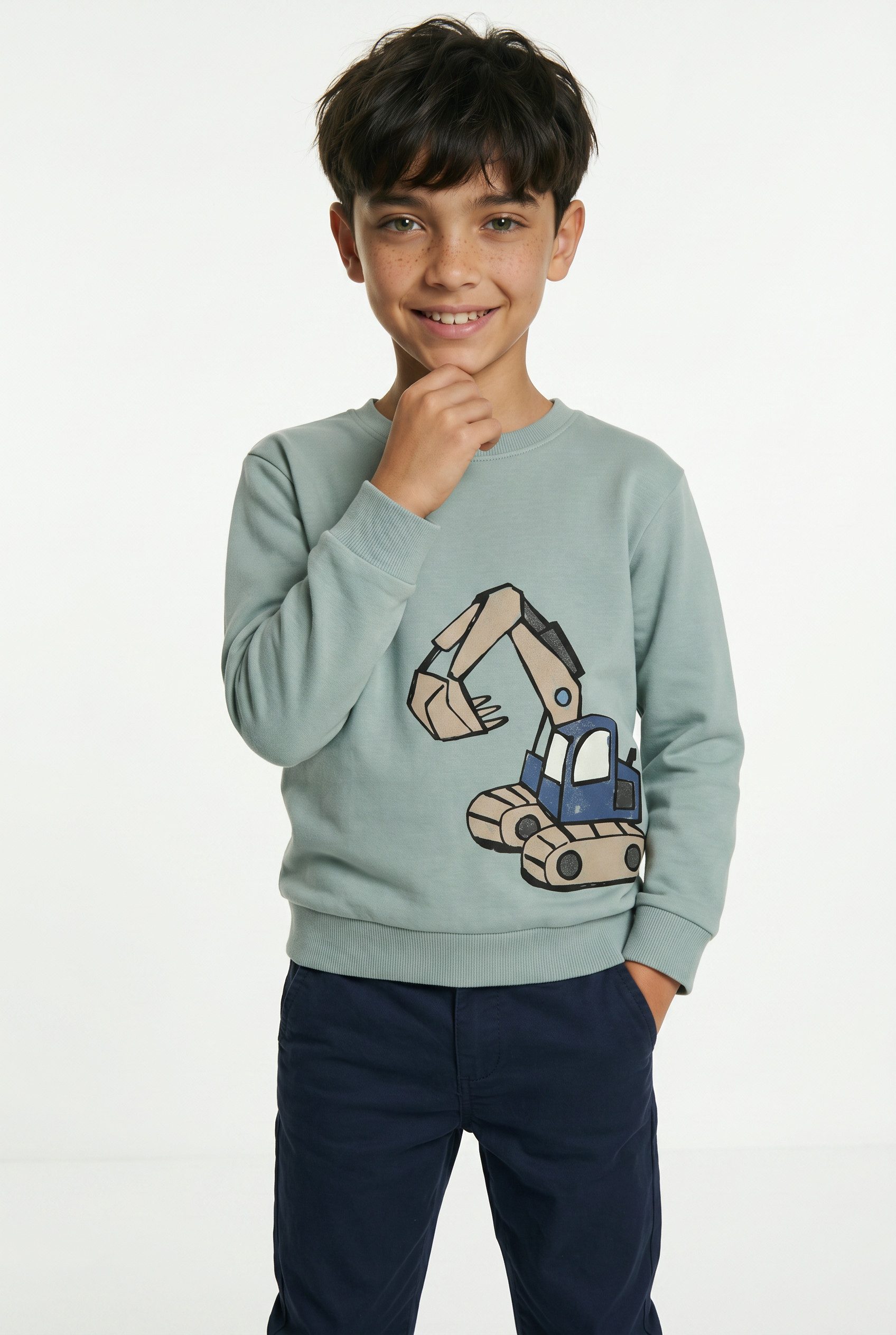Name It Sweatshirt NMMKARK LS NREG SWEAT UNB BOX Baumwollmischung, regular fit
