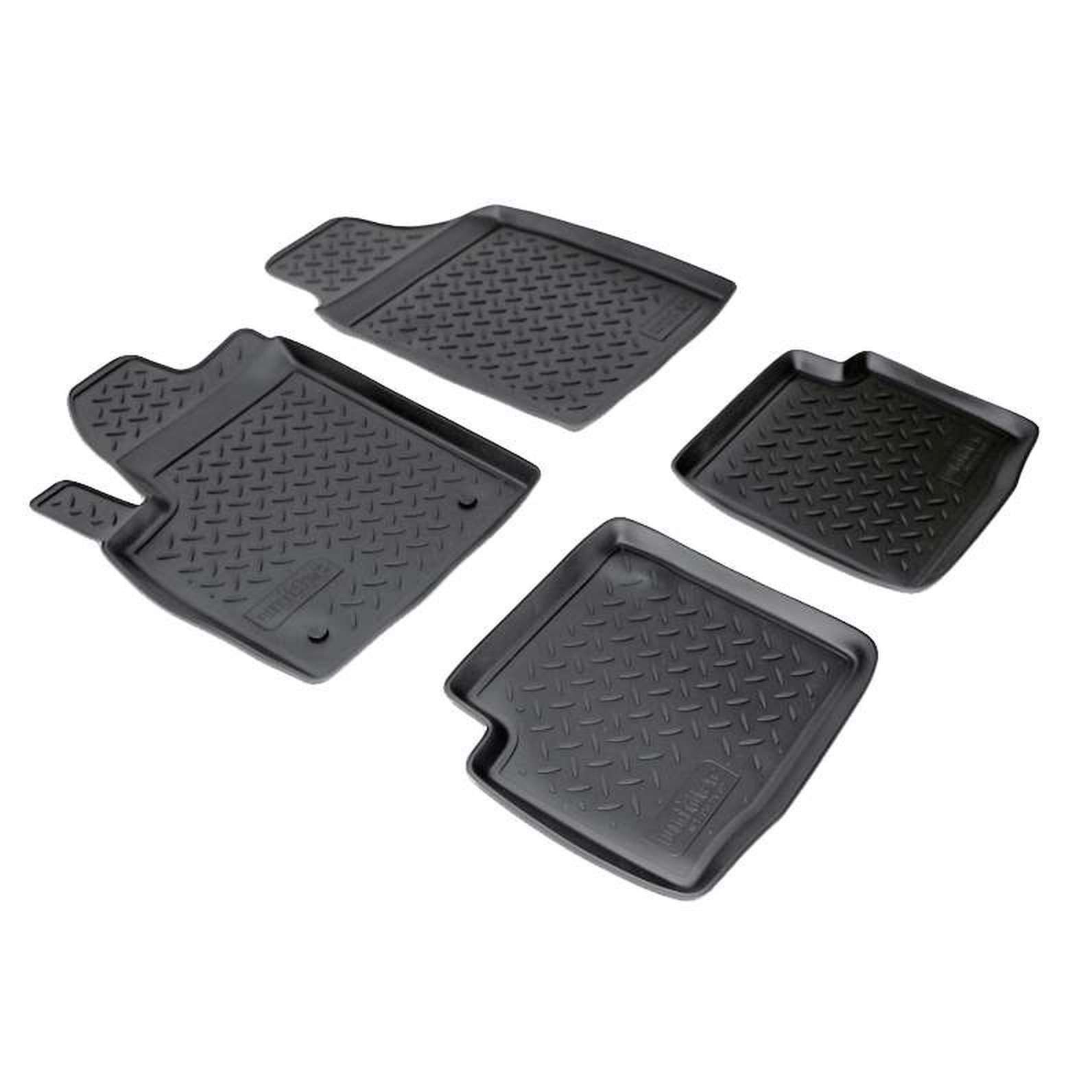 RECAMBO Auto-Fußmatten Gummimatten für FIAT Abarth 500 500c, BJ 2007-2020, für Fiat Abarth 500, Antirutschmatte, Auto 3D Allwetter Fußmatten, Schutz vor Verschmutzung