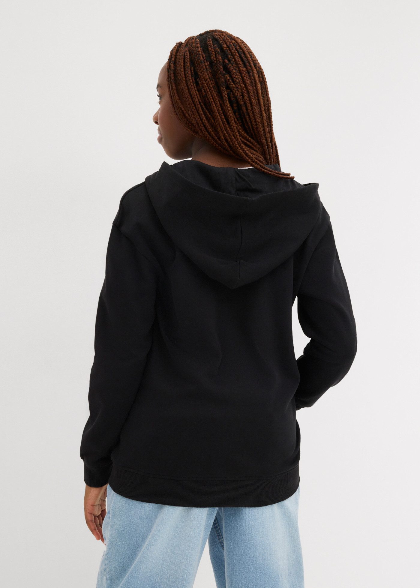 bonprix Kapuzensweatjacke für Mädchen, aus Baumwolle, Regular Fit, im Casual-Stil – Bild 2 von 5