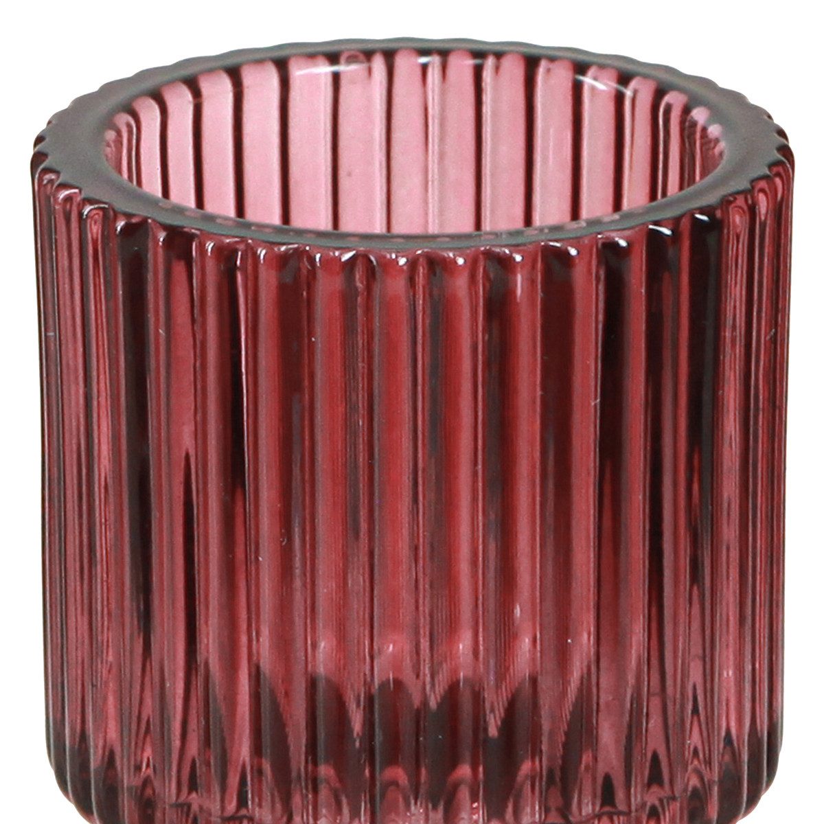 Florists Products Tischvase Glas Kerzenhalter Berry Retro Tischdeko für Stabkerzen &, 4 Stück