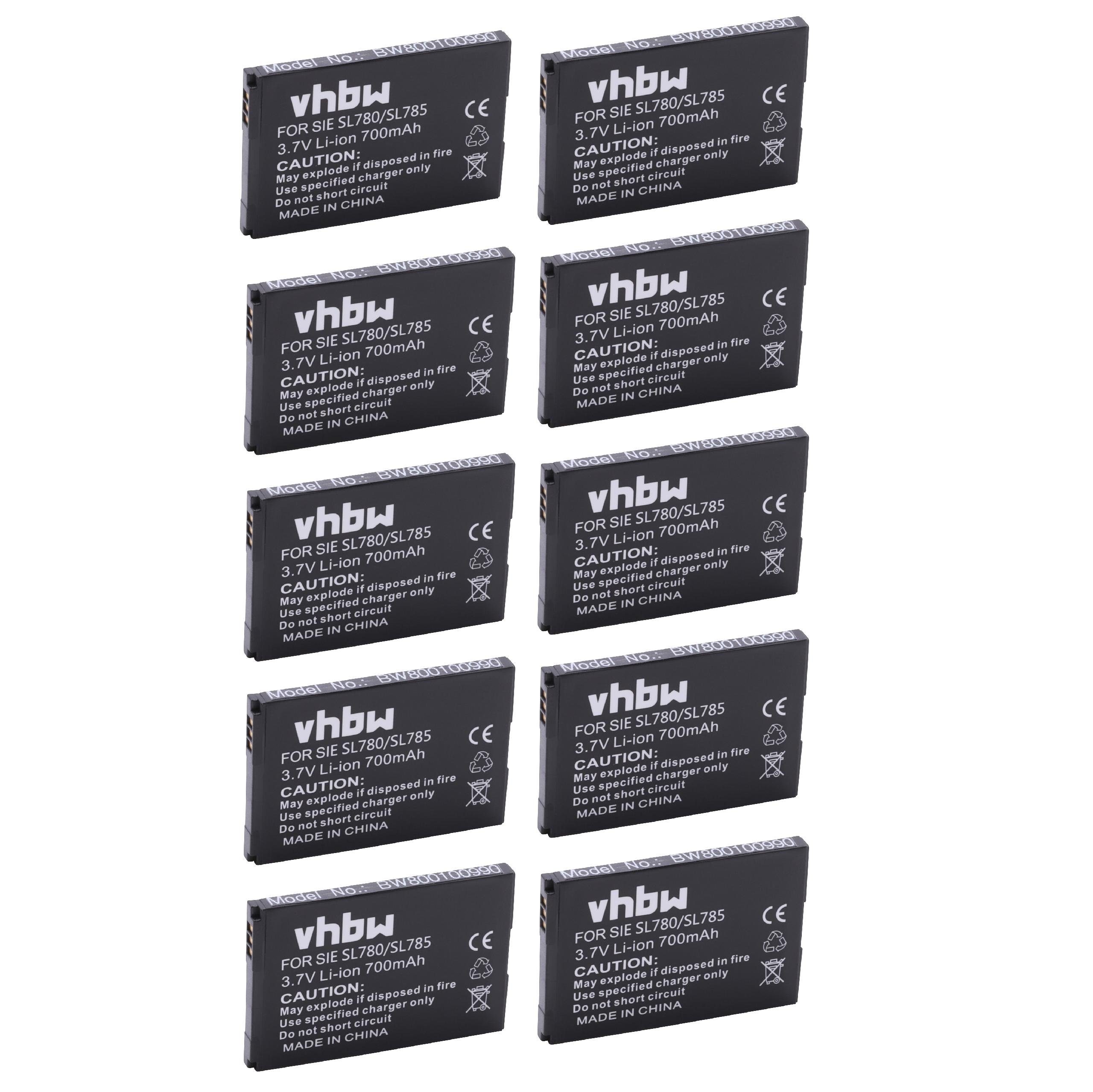 vhbw passend für Siemens Gigaset SL450H, SL450HX, SL610H Pro, SL780, SL785, Akku 700 mAh