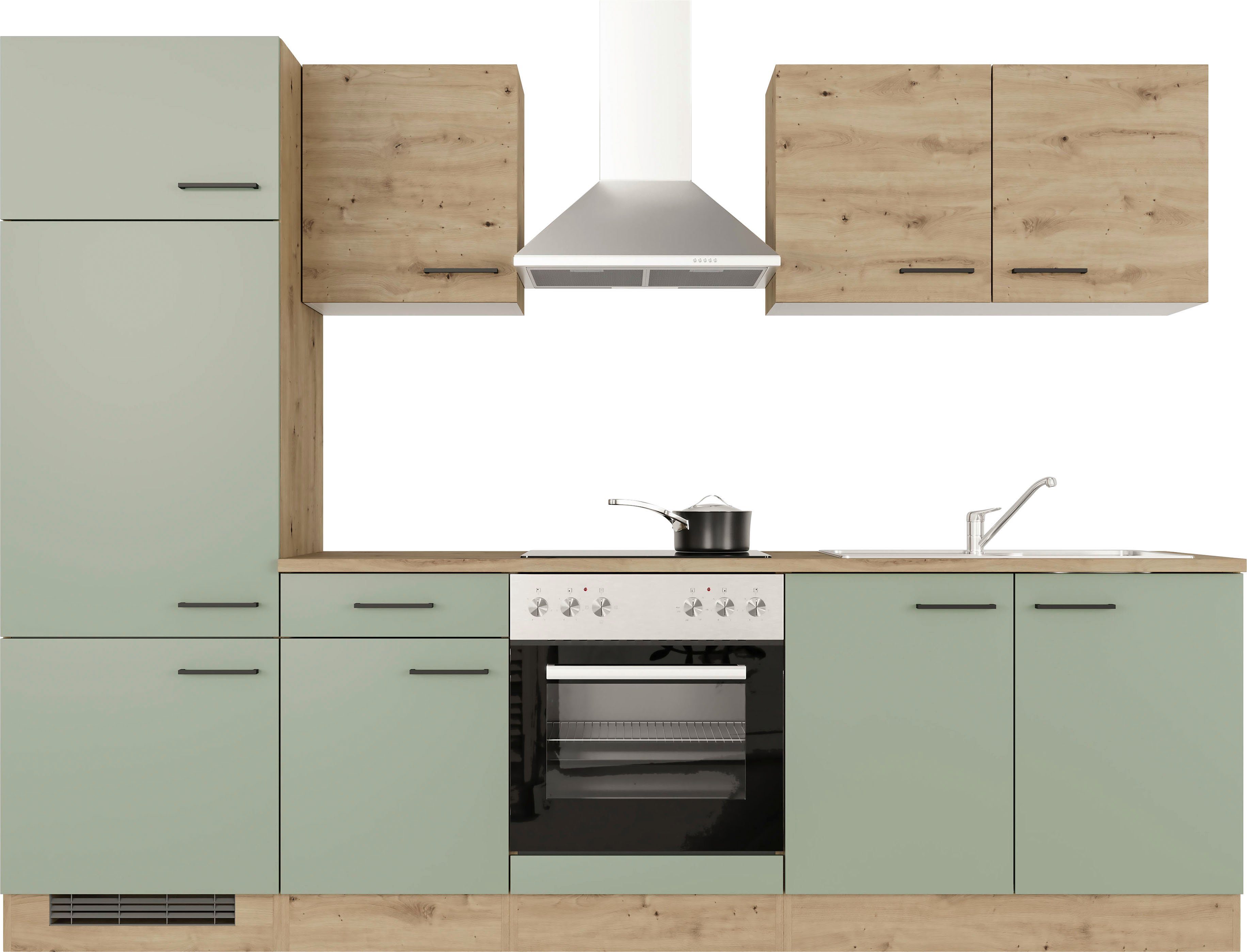 Flex-Well Küchenzeile "Cara" mit und ohne E-Geräten erhältlich, Gesamtbreit günstig online kaufen