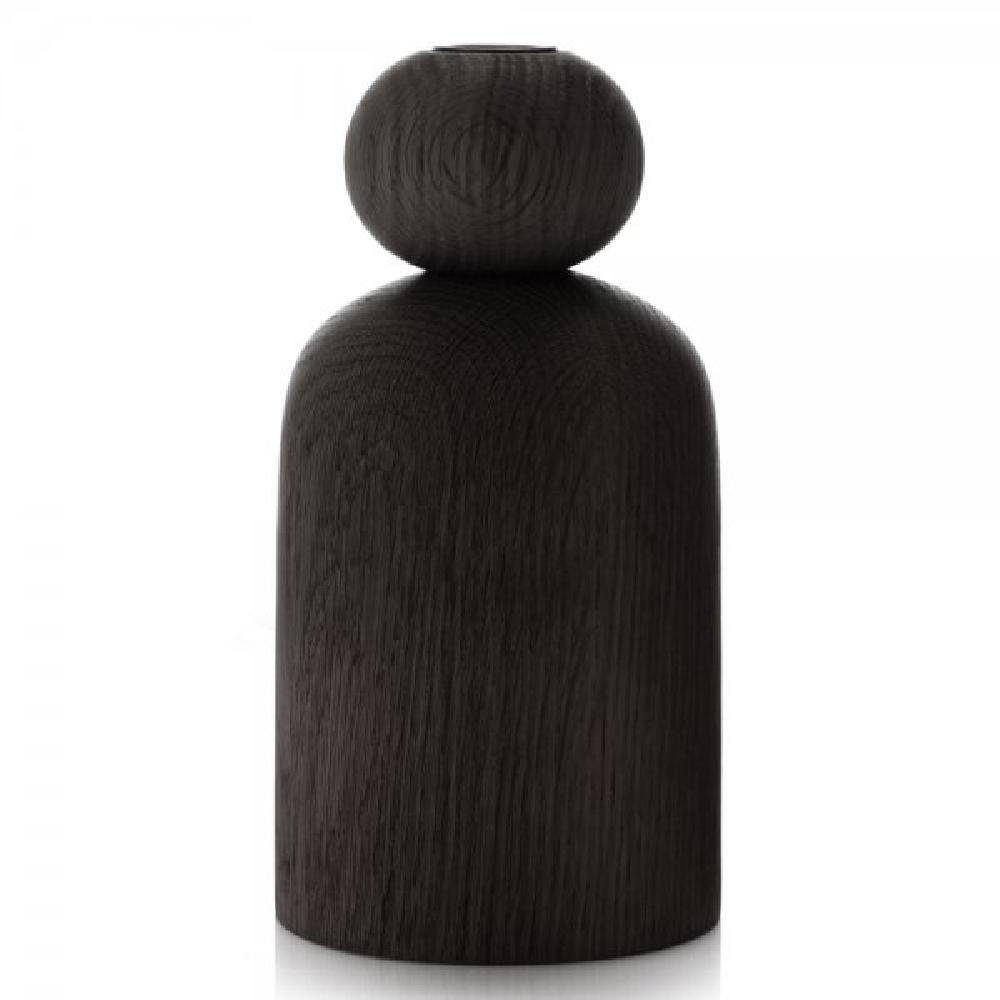 Applicata Dekovase Vase Shape Ball Eiche schwarz gebeizt