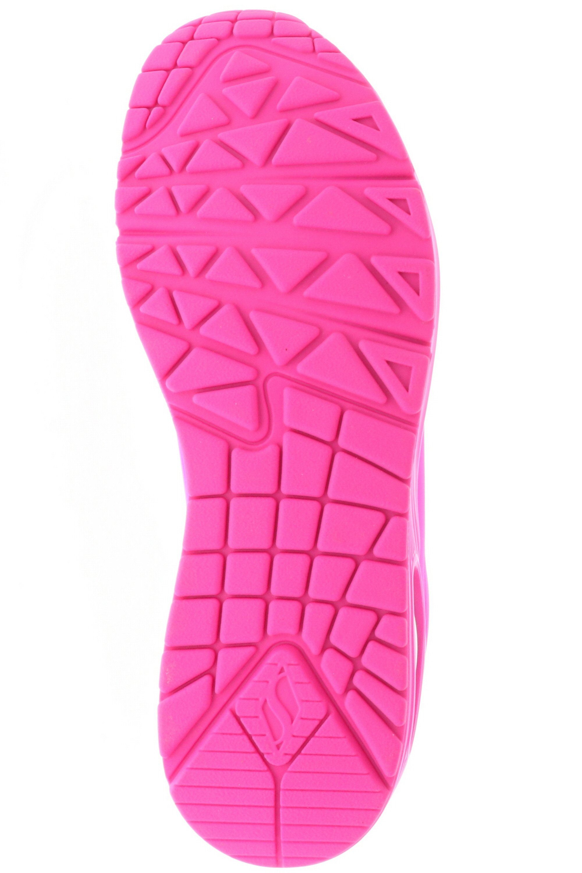 Sneaker Schaft Zunge H.Pink 73667/HTPK sind Skechers Shades Uno-Night und hot gepolstert pink